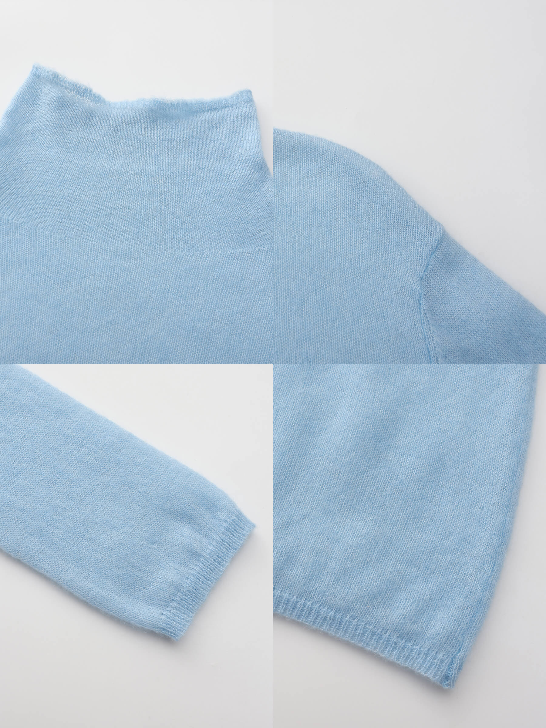 Thin Wool Long Sleeves Top-19