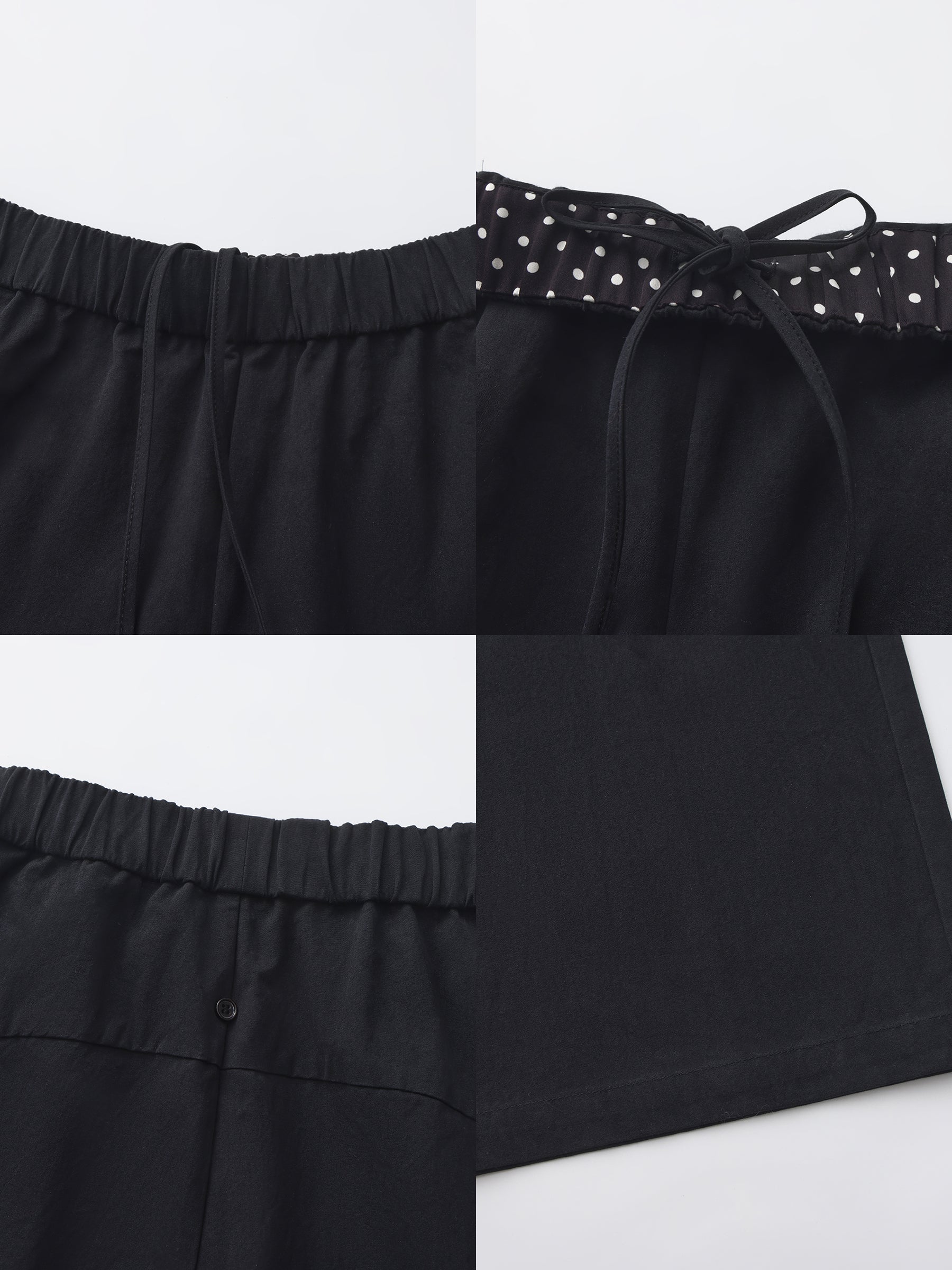 CUBIC Ruffled Waistband Two-Way Casual Pants-18