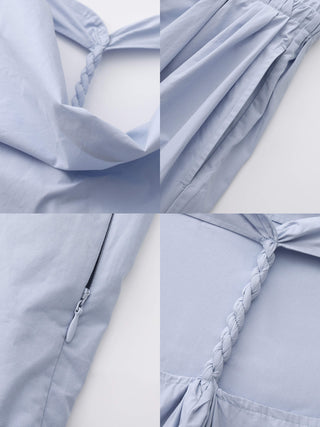 CUBIC 100% Cotton Halter Neck Cowl Dress