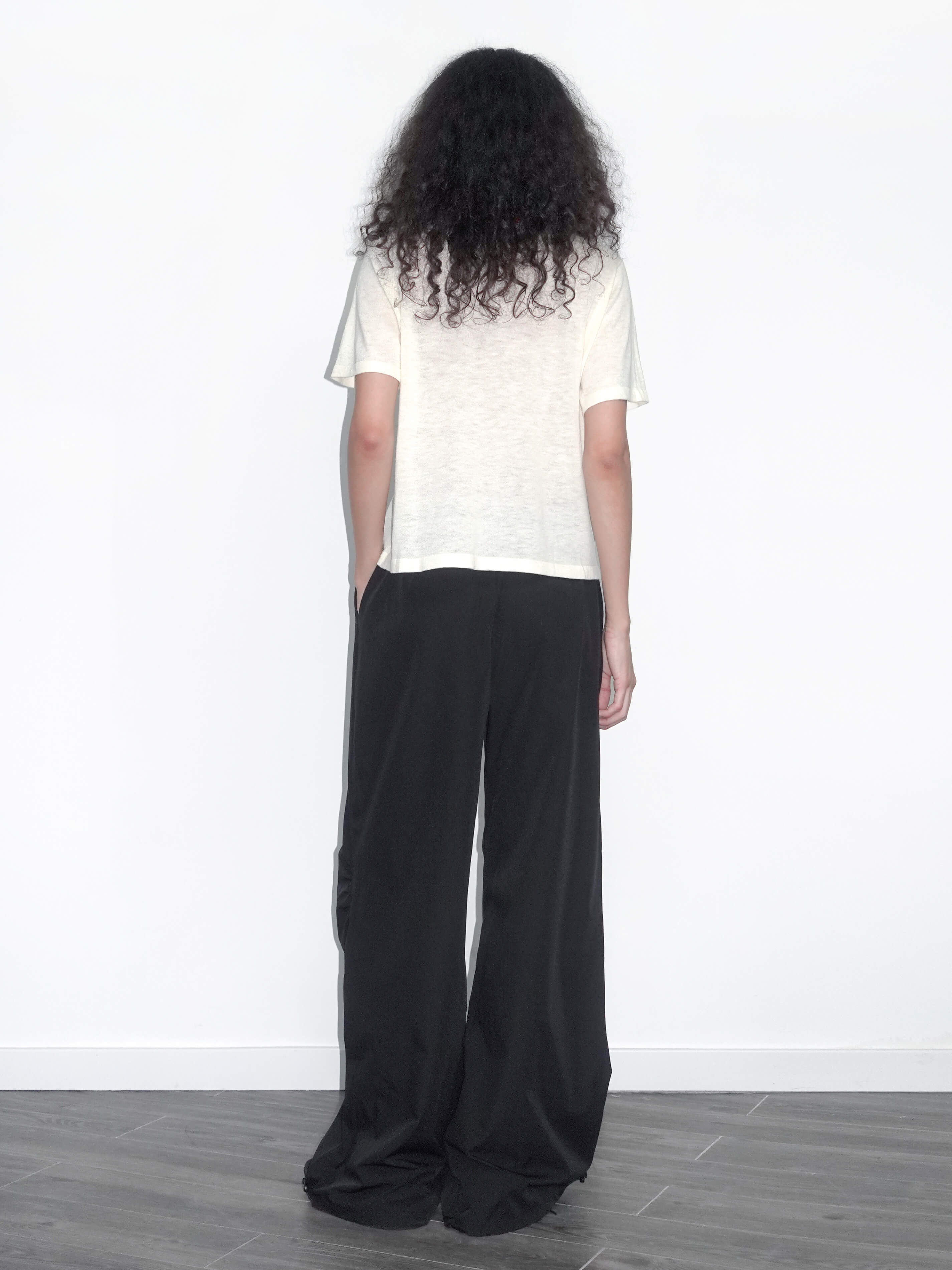 Loose Parachute Trousers with Elastic Waist-21