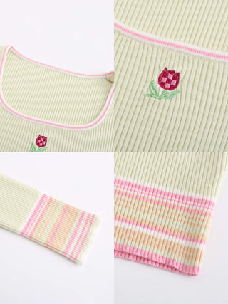 Boat Neck Long Sleeve Knit Top