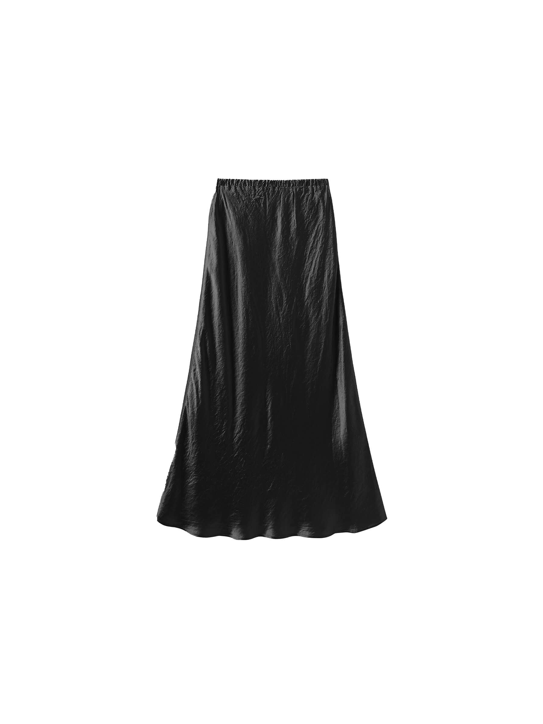100% Heavyweight Acetate Bias Cut Skirt-21