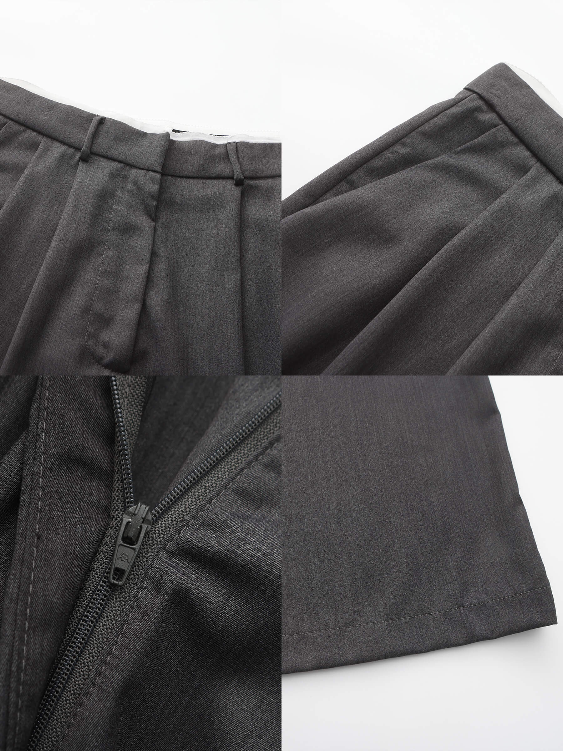 Slim Wide Leg Straight Casual Trousers-19