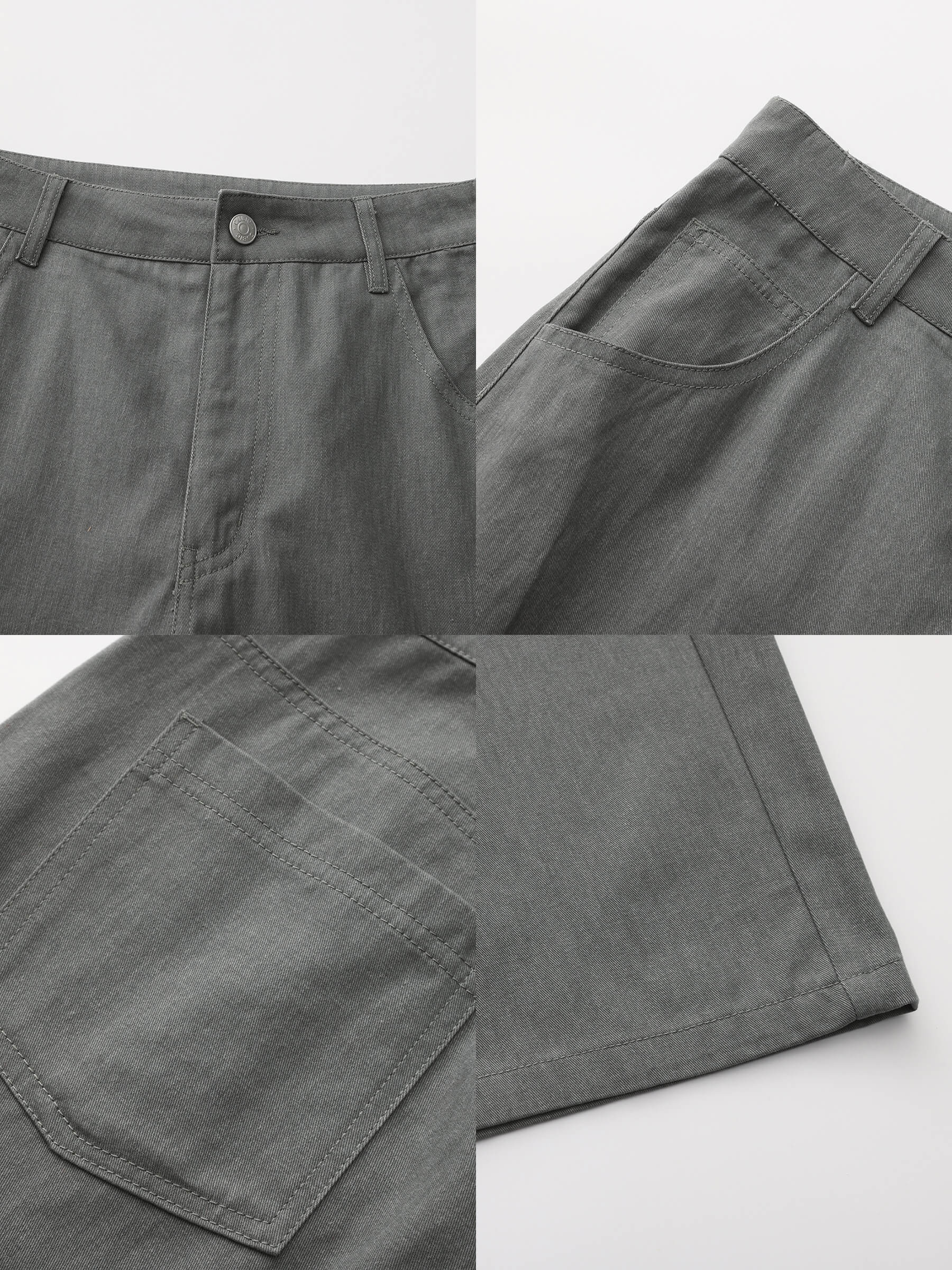 100% Cotton Draped Oversized Wide-Leg Casual Pants-18