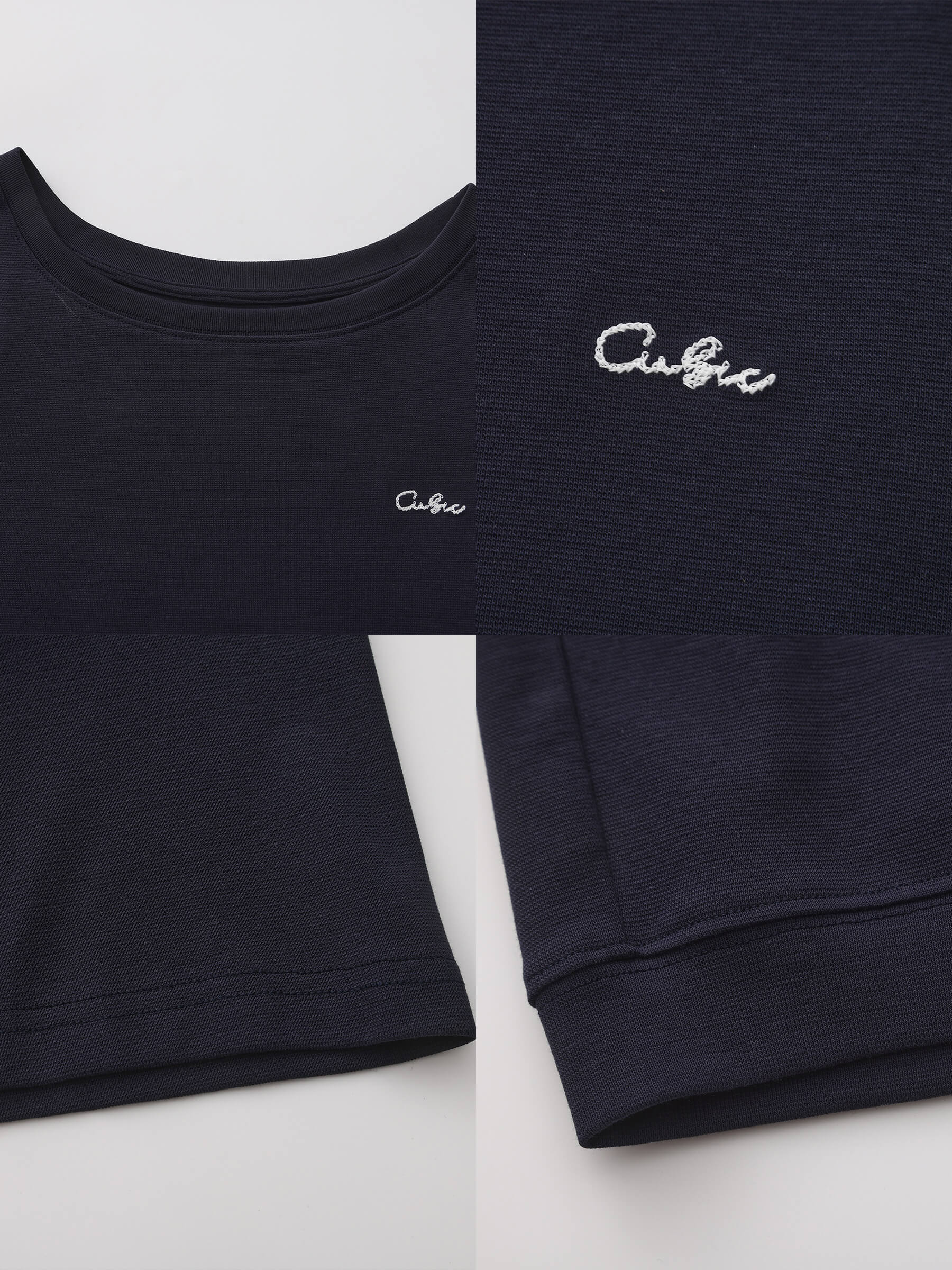 C by CUBIC Embroidered Off-Shoulder T-Shirt-19