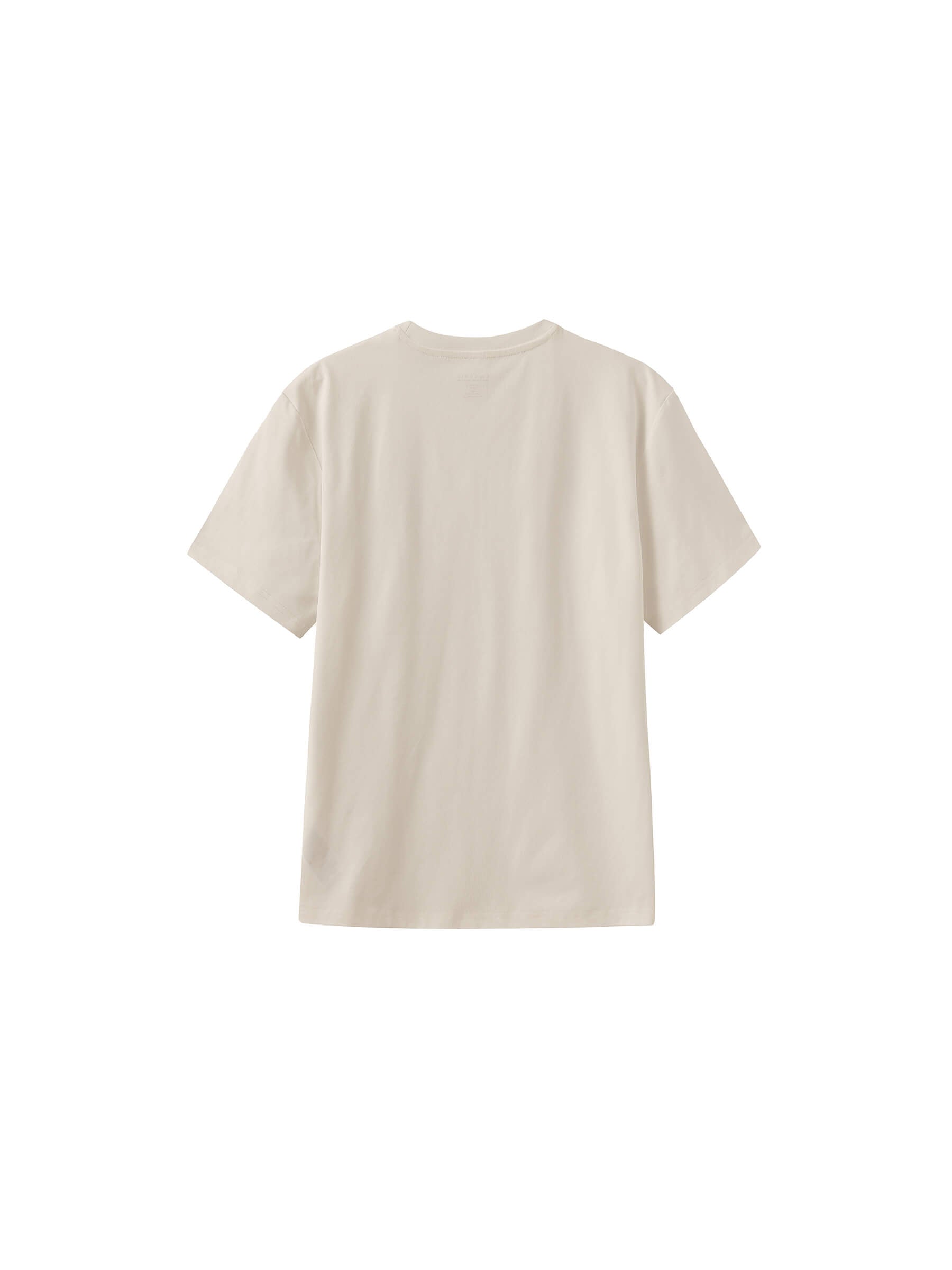 C by CUBIC Oversized Crew Neck Solid T-Shirt-18