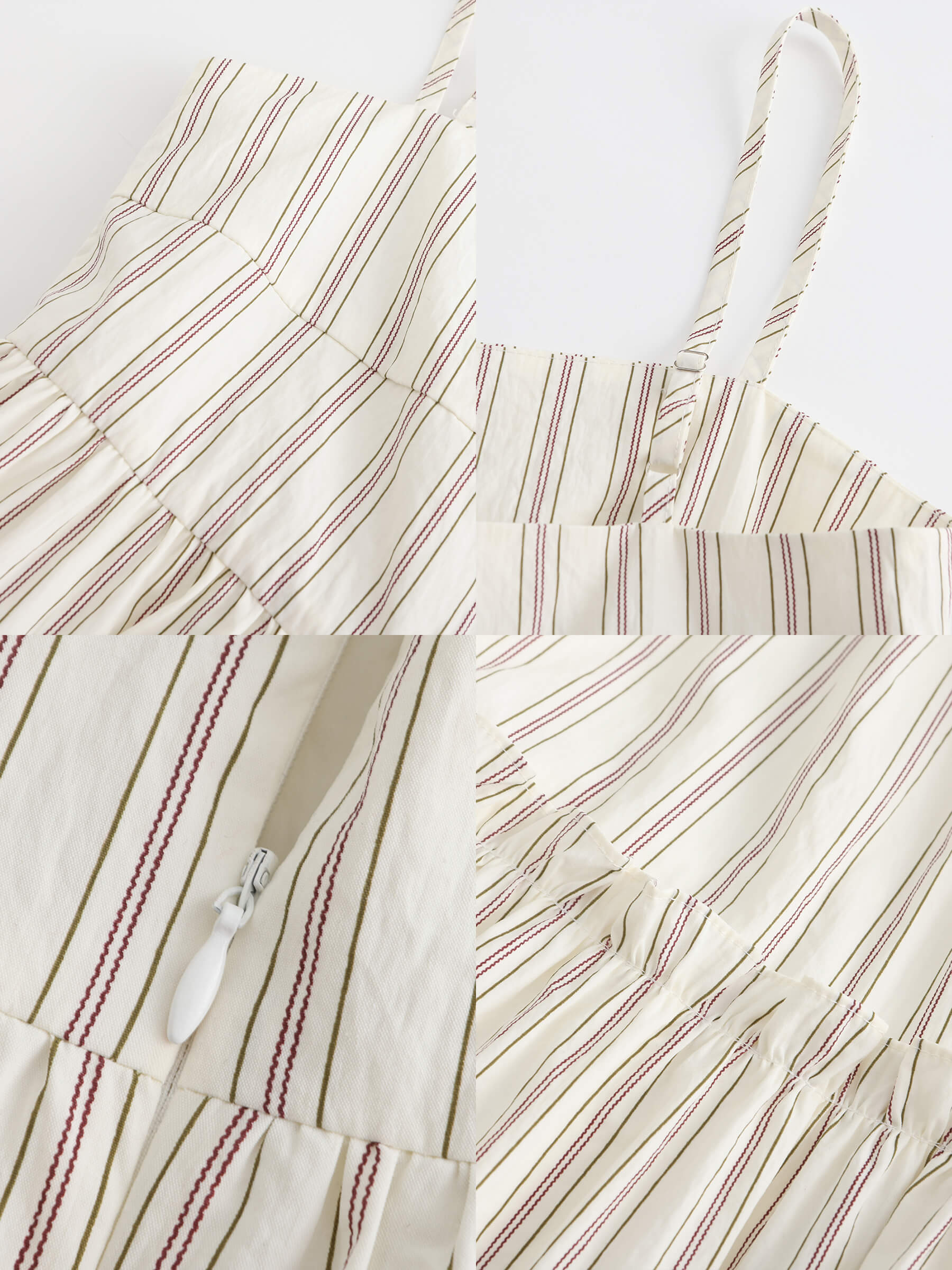 Strap Striped Cake Dress-18