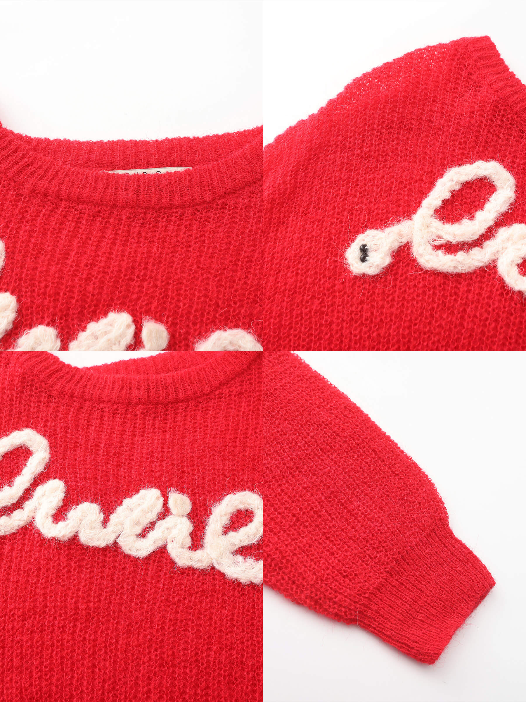 "CUBIC" Embroidered Crewneck Sweater-17