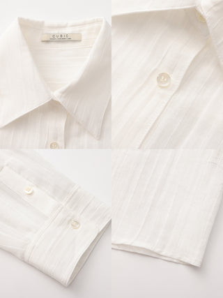 CUBIC Ramie Lightweight Long-Sleeved Shirt