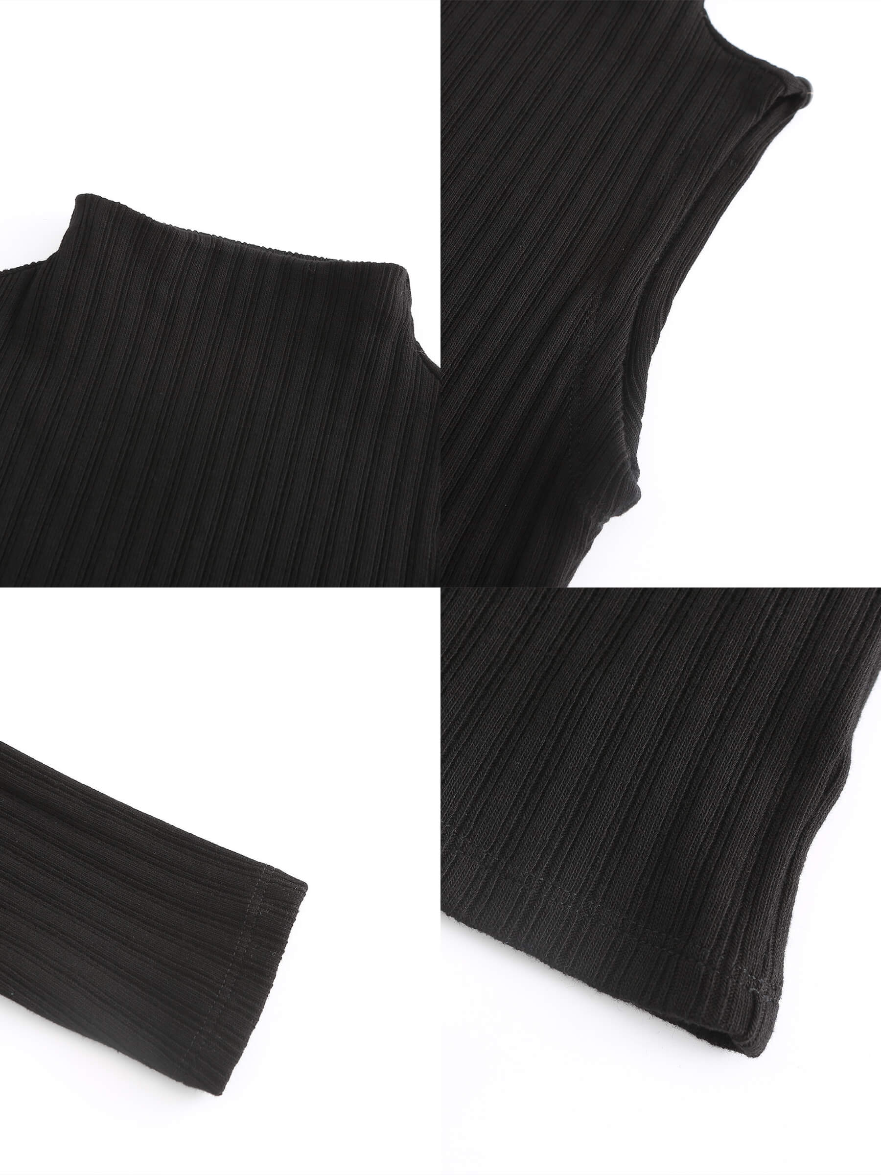 Detachable Knit Long Sleeve Top-17
