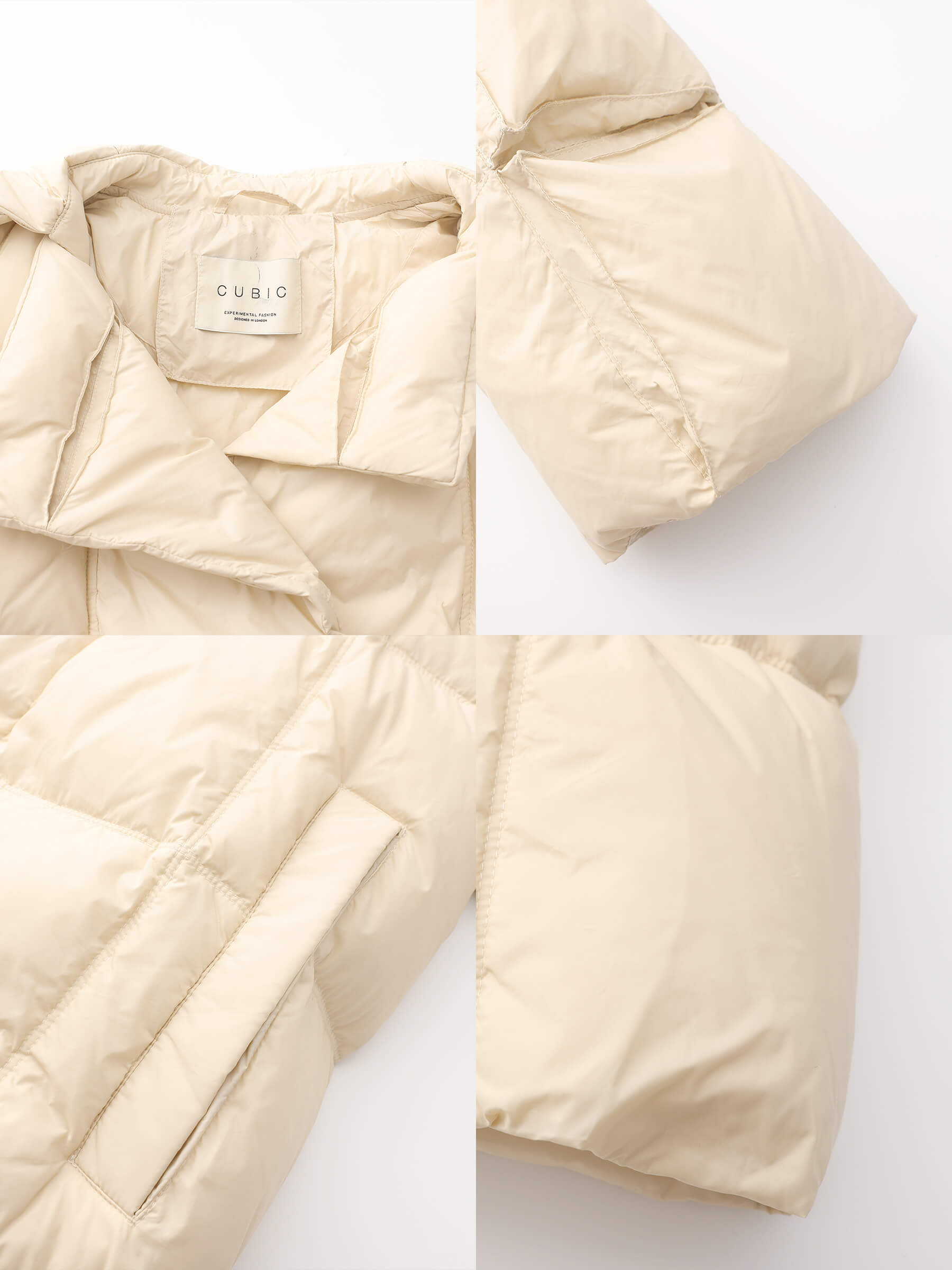 Short Boxy Down Coat-19