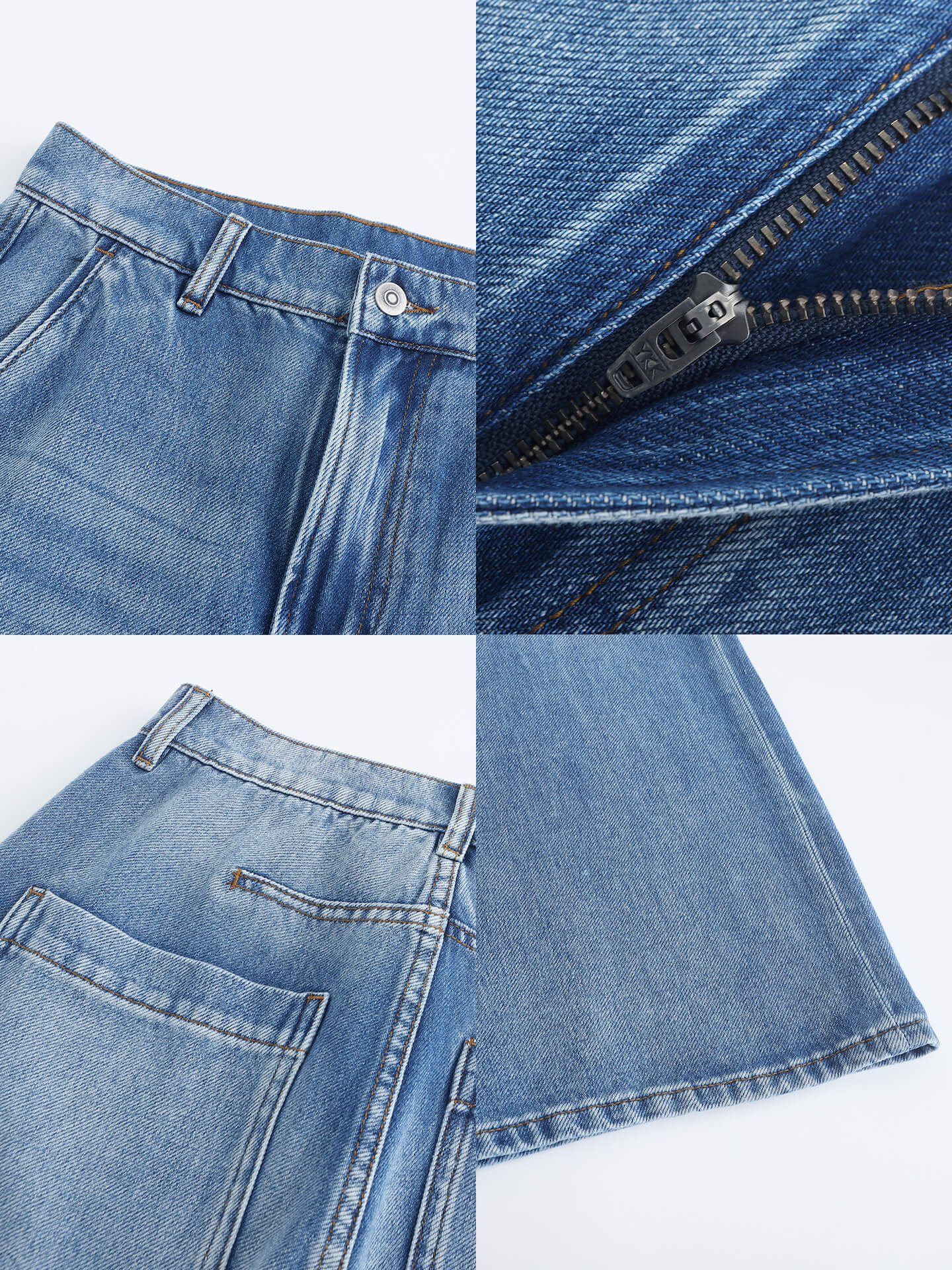 High Waisted Washed Out Boyfriend Jeans-18