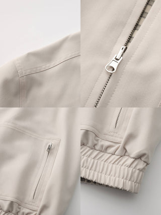 Reversible Jacket with Color-Block Collar