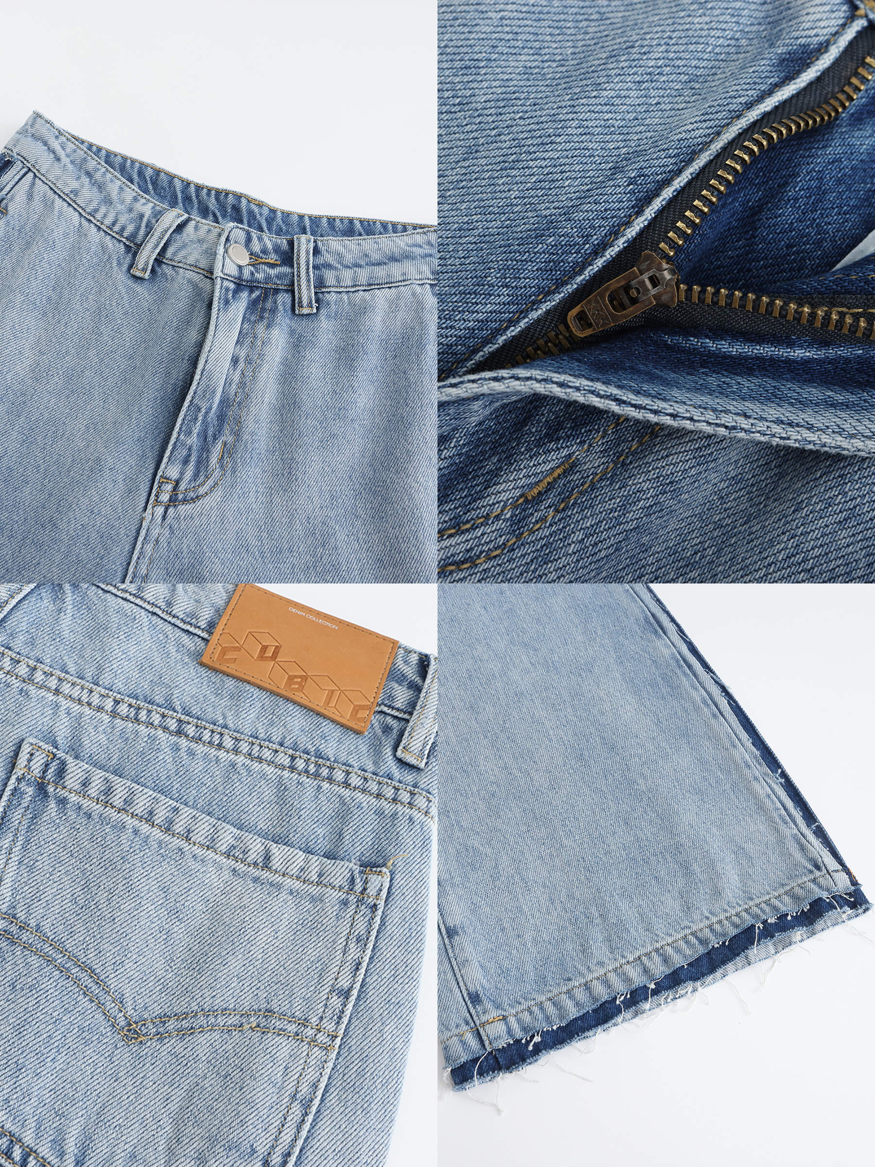 High Waist Barrel Leg Jeans-19