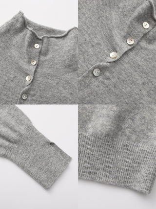 Relaxed Knit Cardigan Jacket in 100% Wool