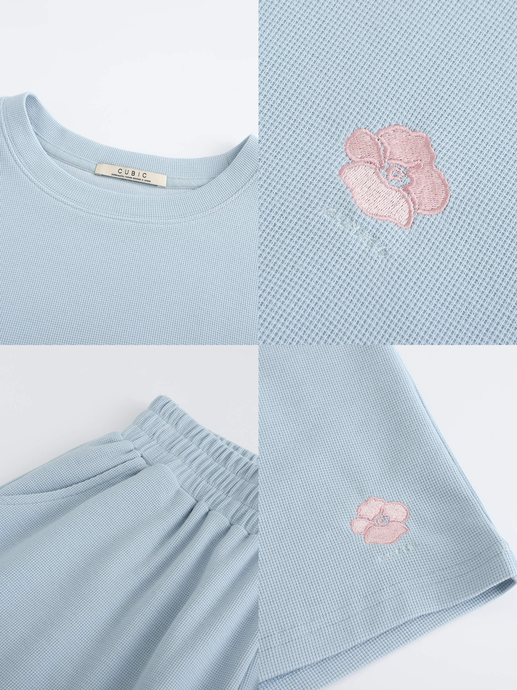 Oversized Long Sleeve T-Shirt and Matching Shorts-18