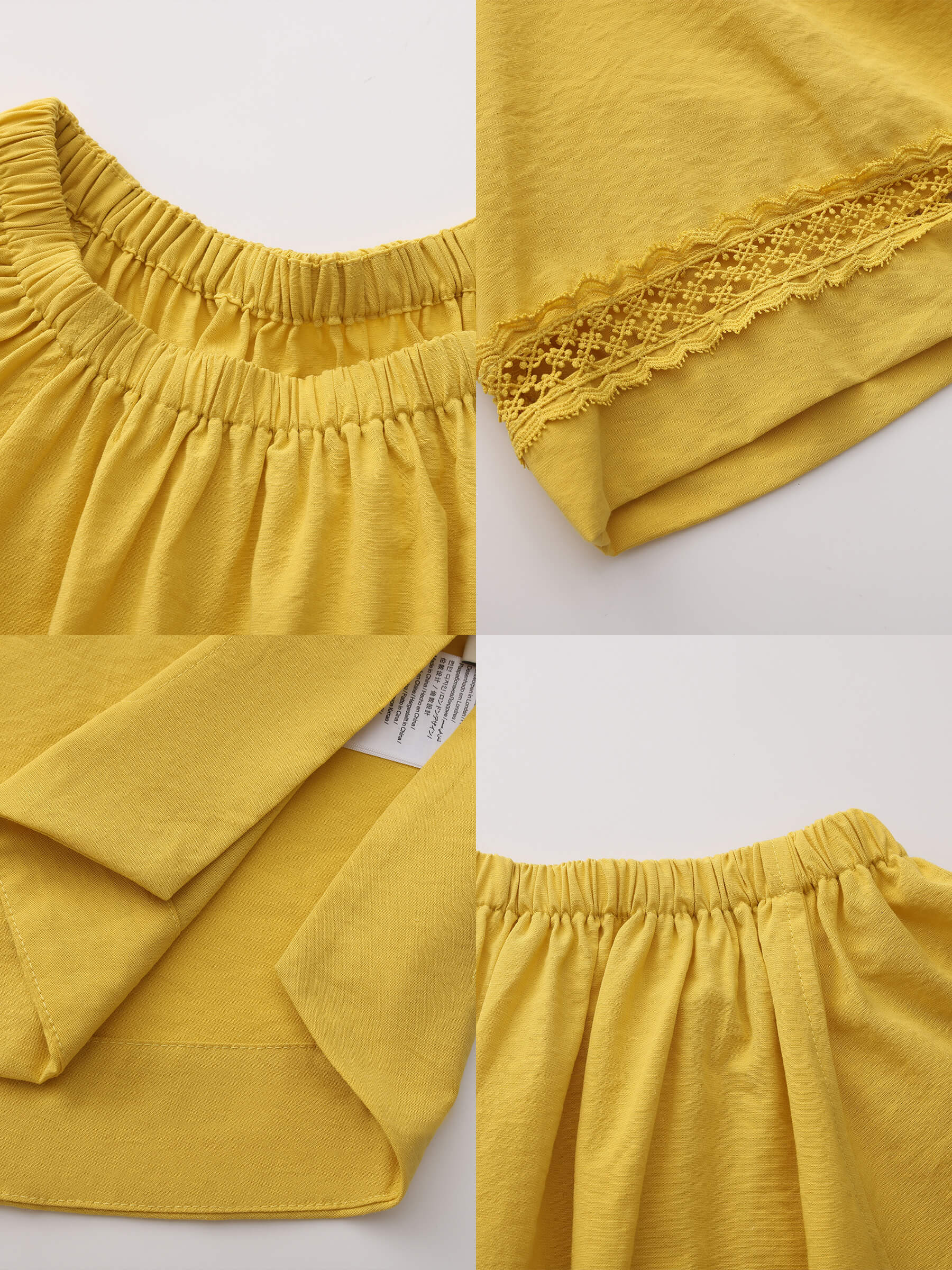 Off-Shoulder Short Sleeve Top-19