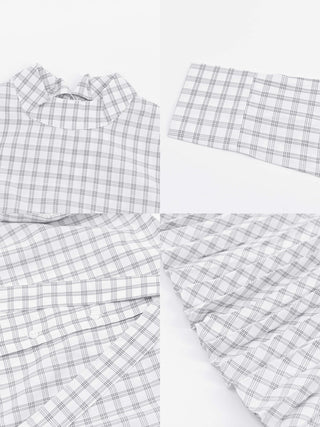 Tartan Neck Tie A-line Dress
