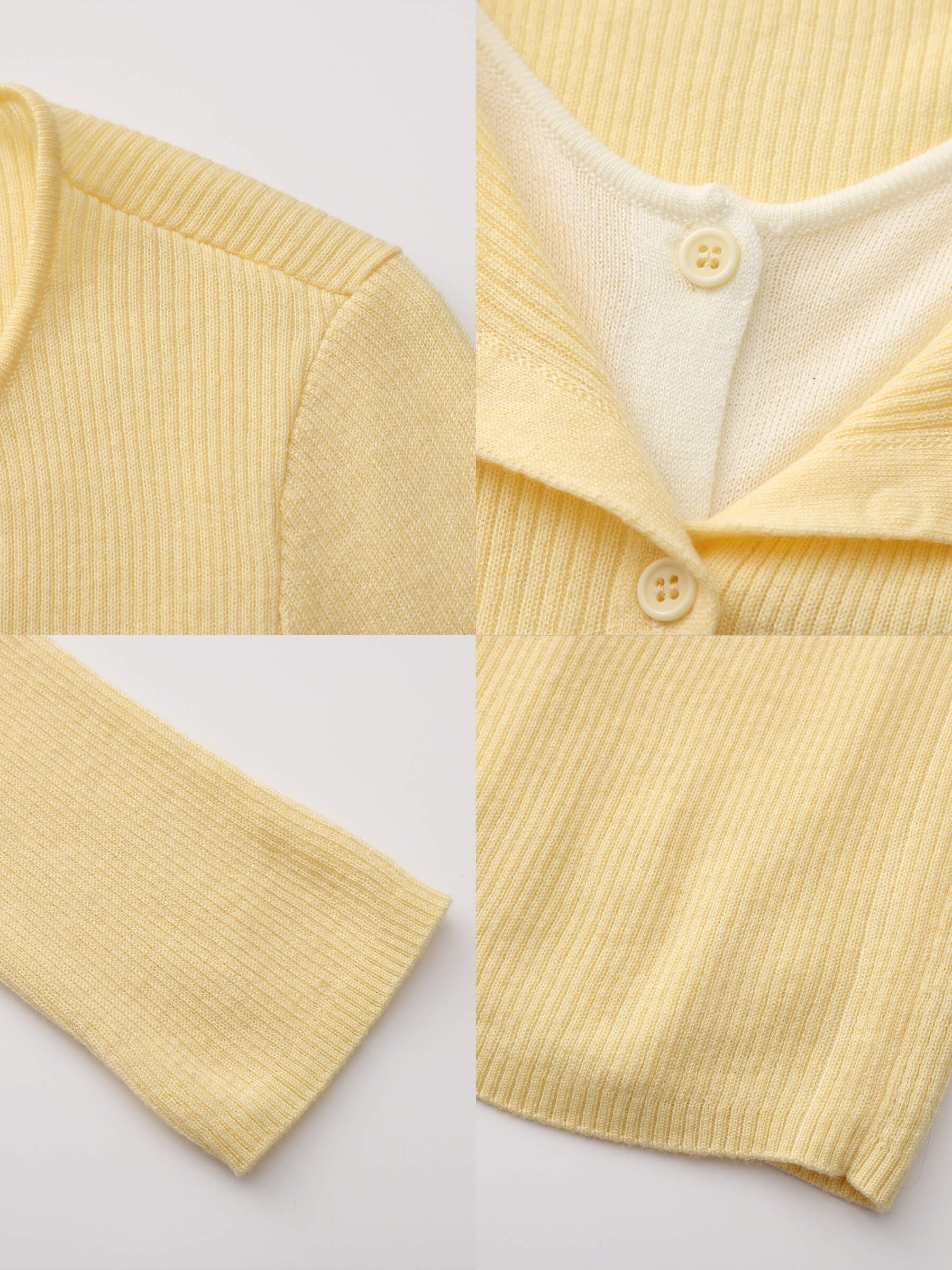 Slim-Fit Long Sleeve Layered Knit Cardigan-19