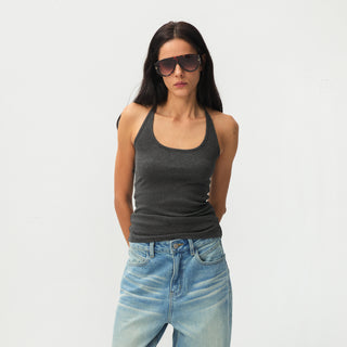 C by CUBIC Slim-Fit Sleeveless Knit Tank Top