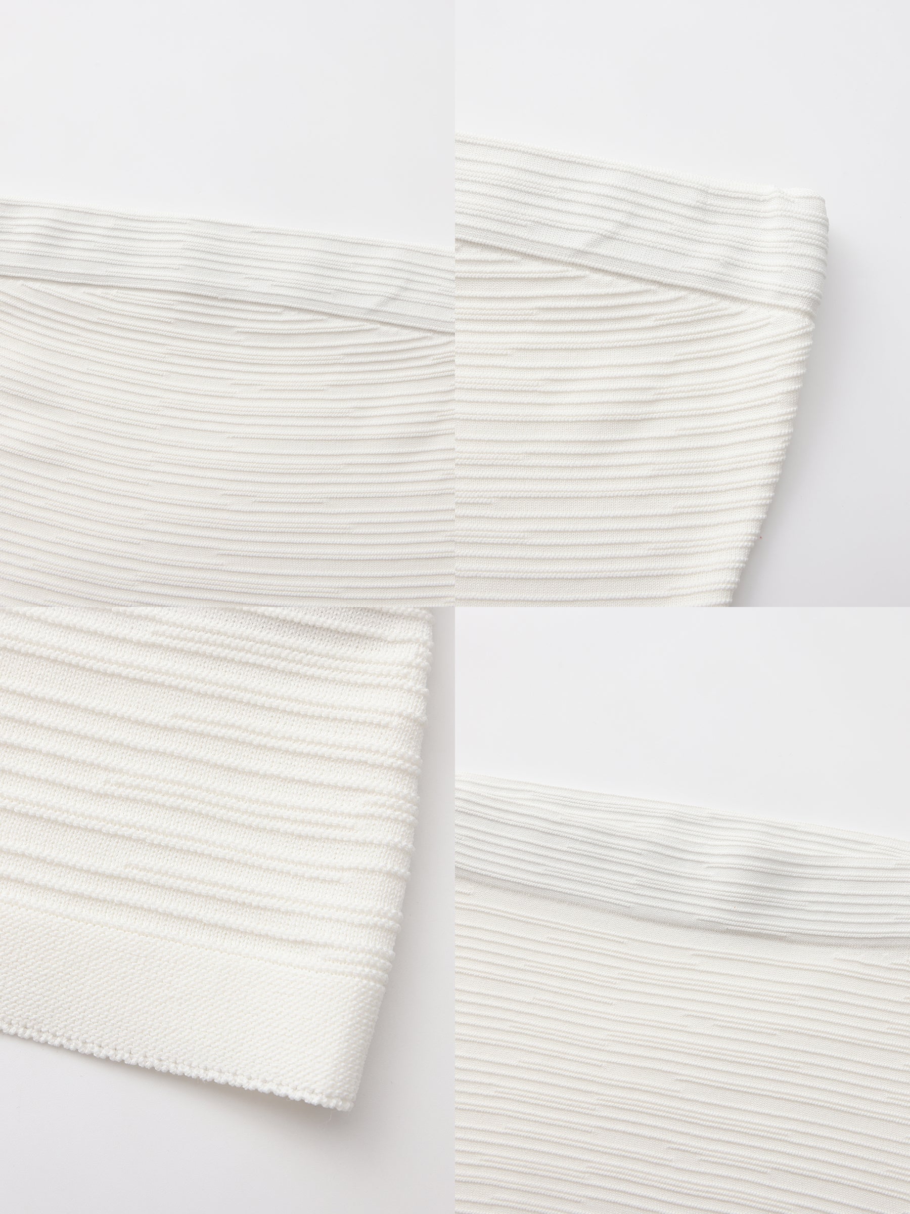 Sculpted Textured Fitted Knit Top-18
