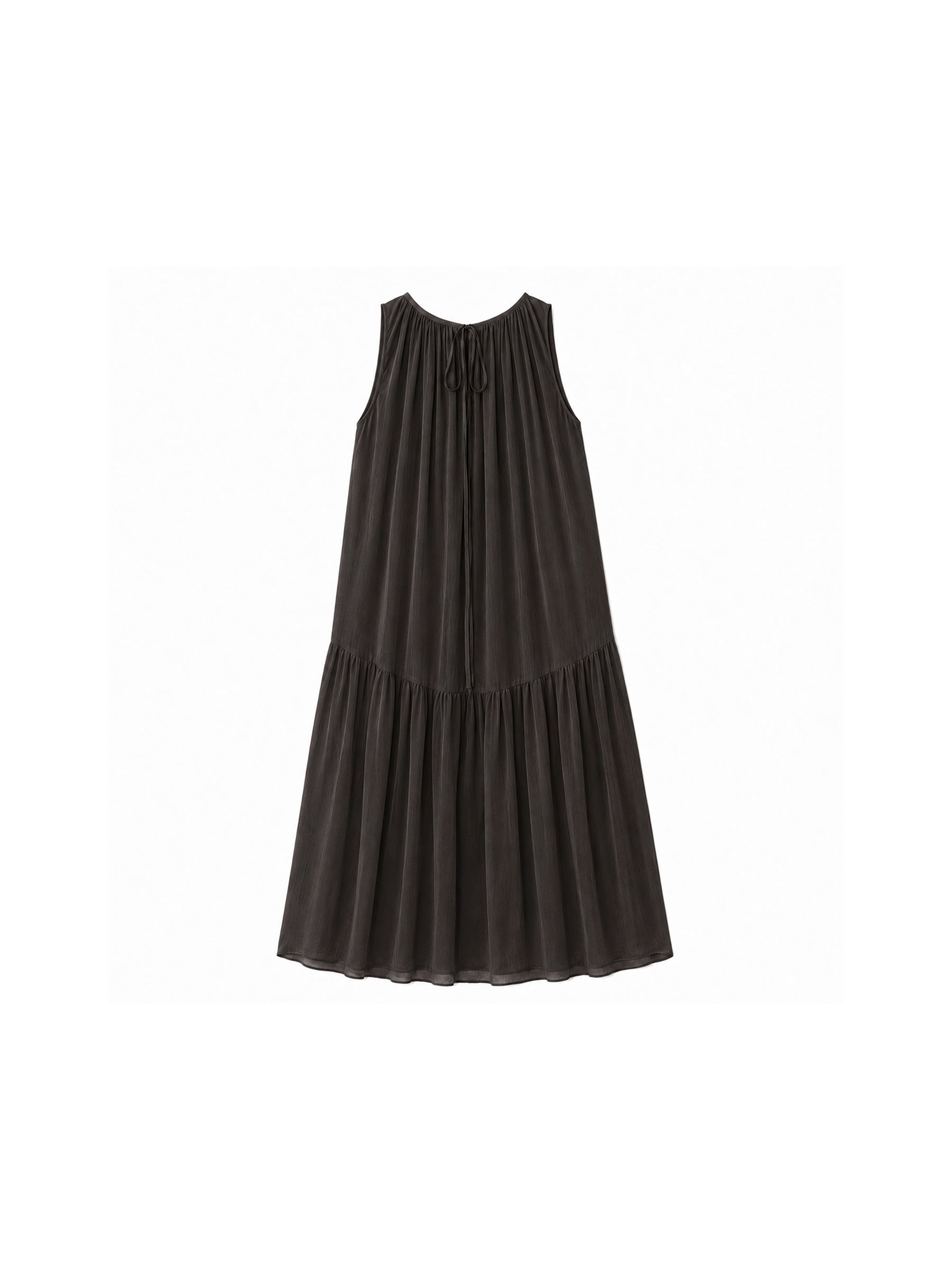 CUBIC Tiered Halter Neck Lyocell Midi Dress-18