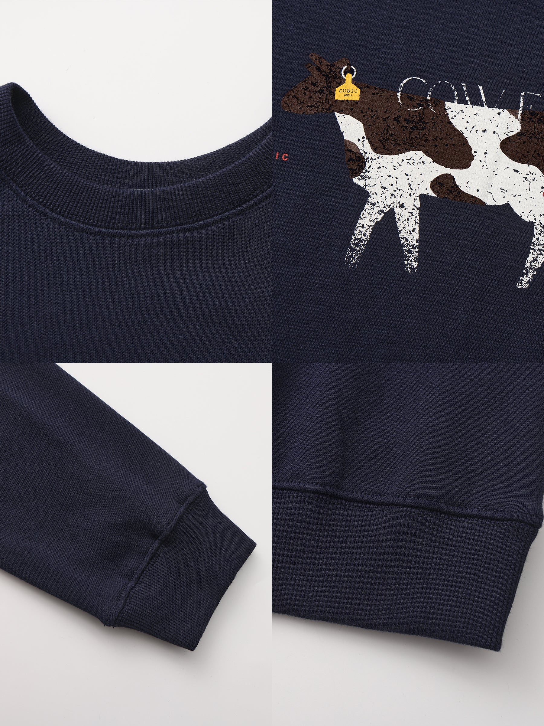Cow Print Oversized Sweatshirt-18