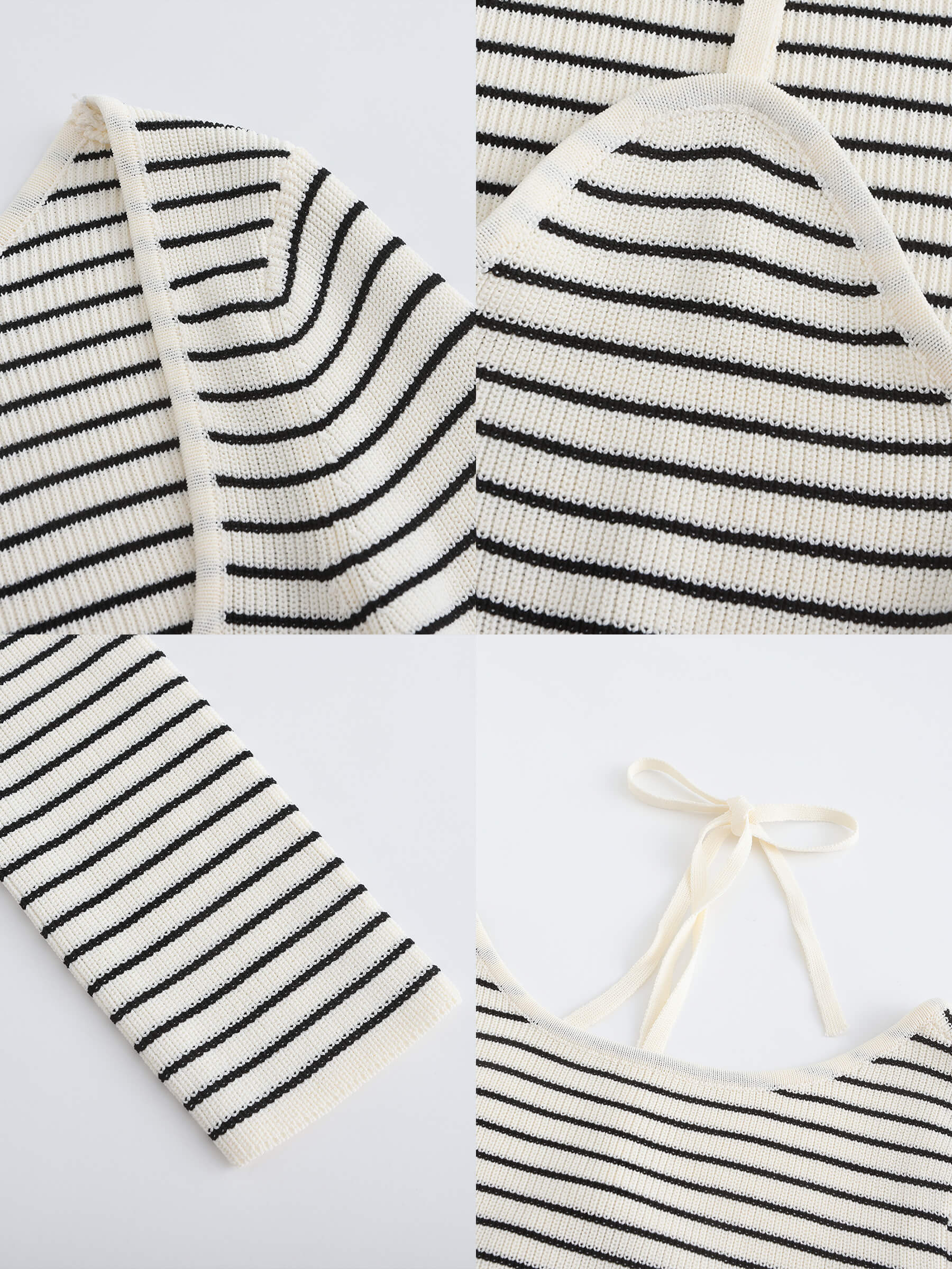 Chest Cut Out Striped Long Sleeve Top-18