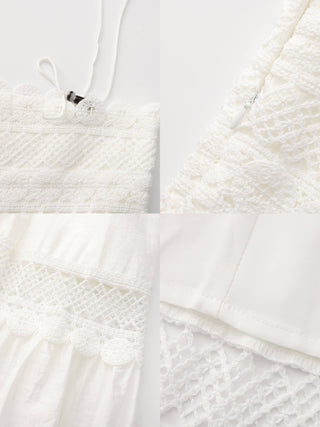 Crochet Lace Panelled Maxi Cami Dress