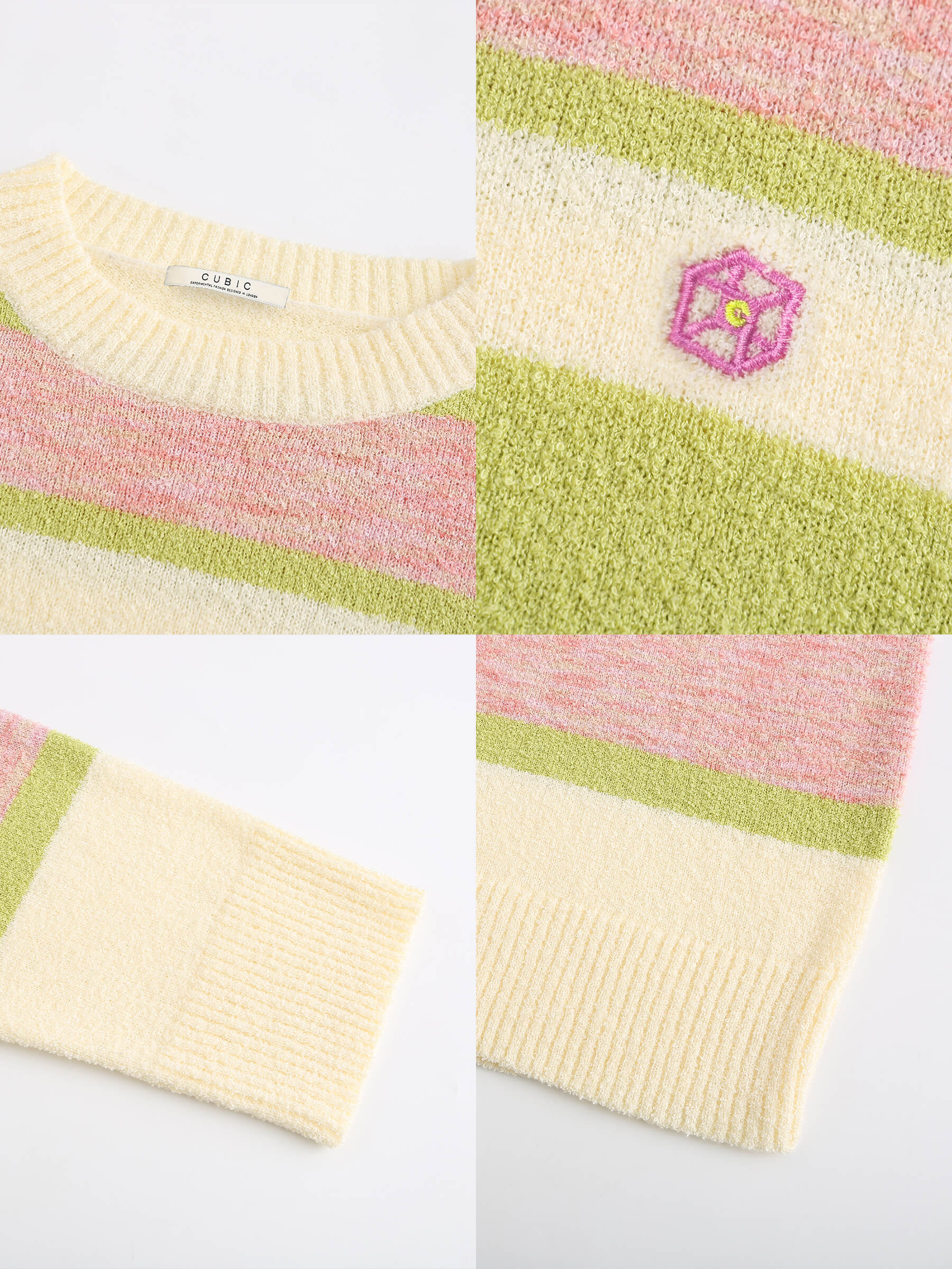Striped Knit Sweater-18