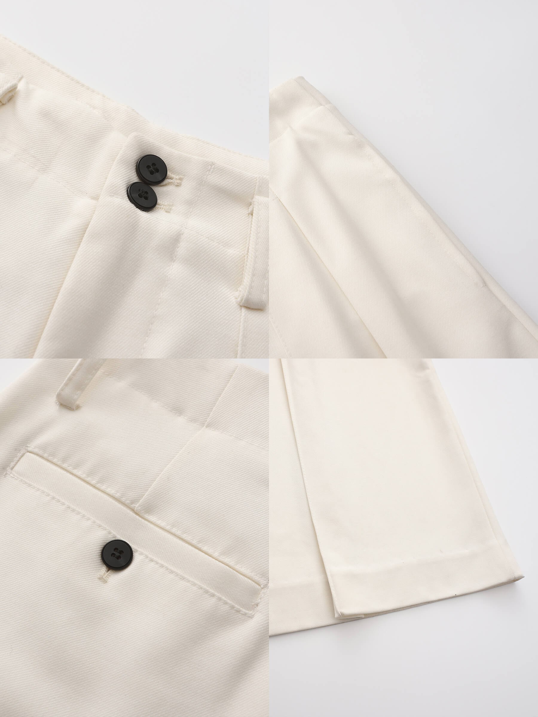 ONE BY CUBIC Pleated Wide Leg Wool Blend Trousers-19