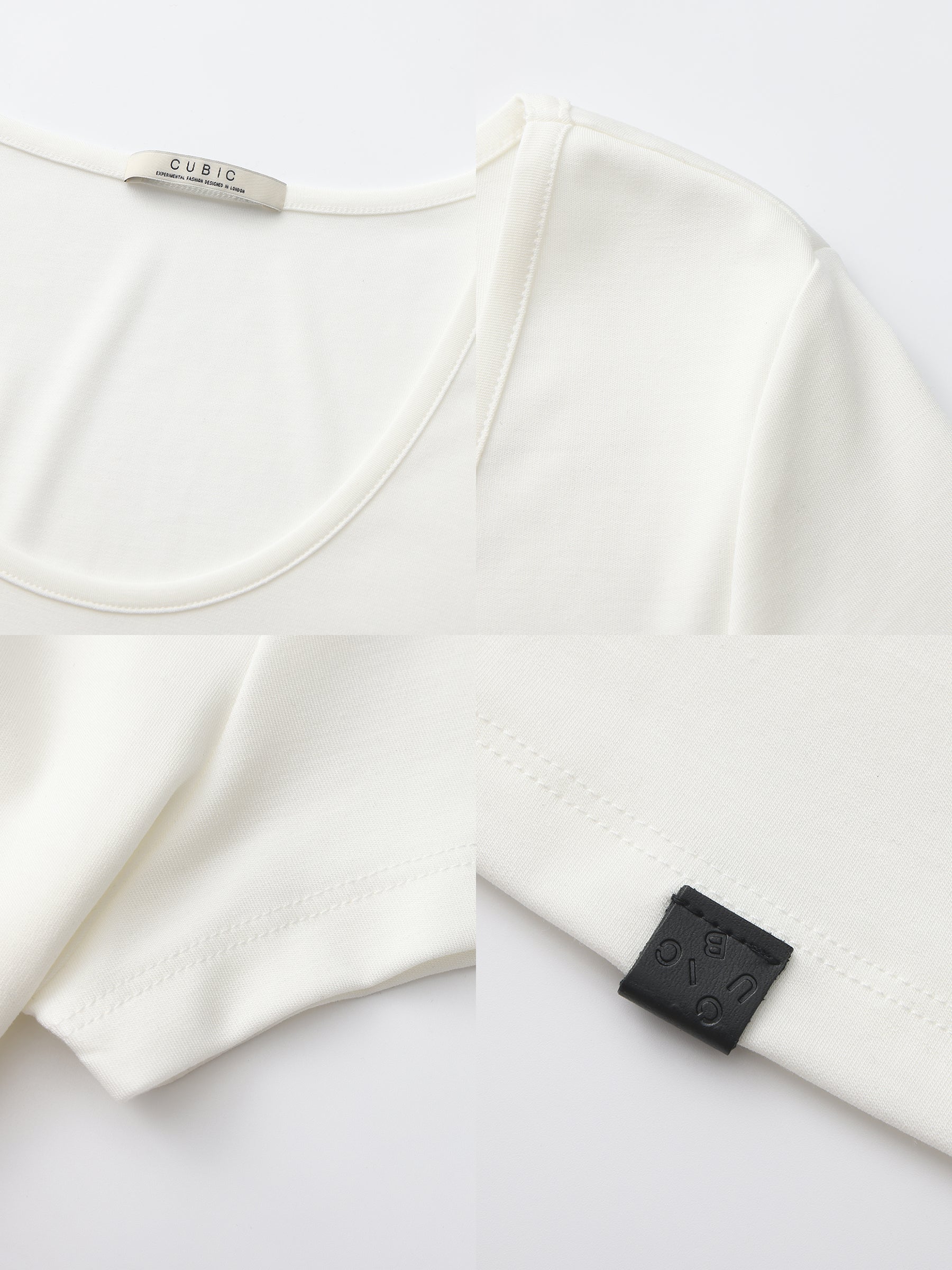 CUBIC Modal Long Slim Fit Crew Neck T-Shirt-18