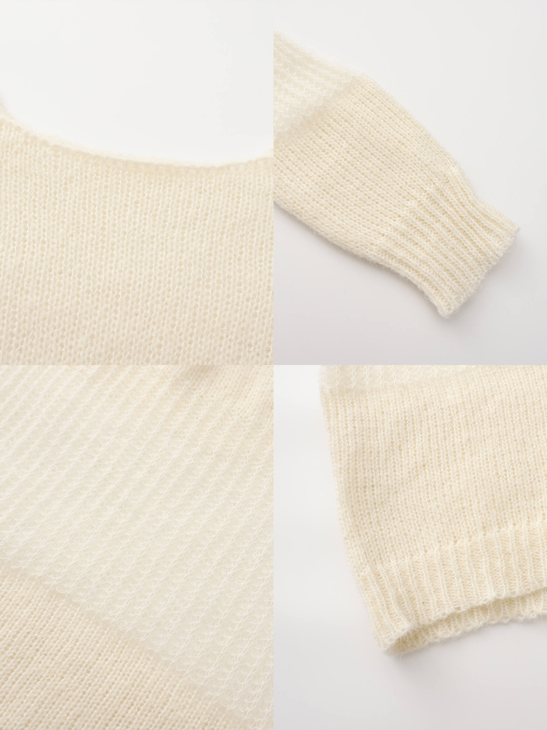 Off The Shoulder Stacked Long Sleeved Sweater-19