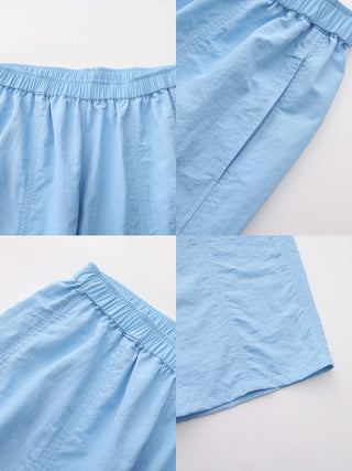 Loose-Fit Elastic Waist Tapered Trousers