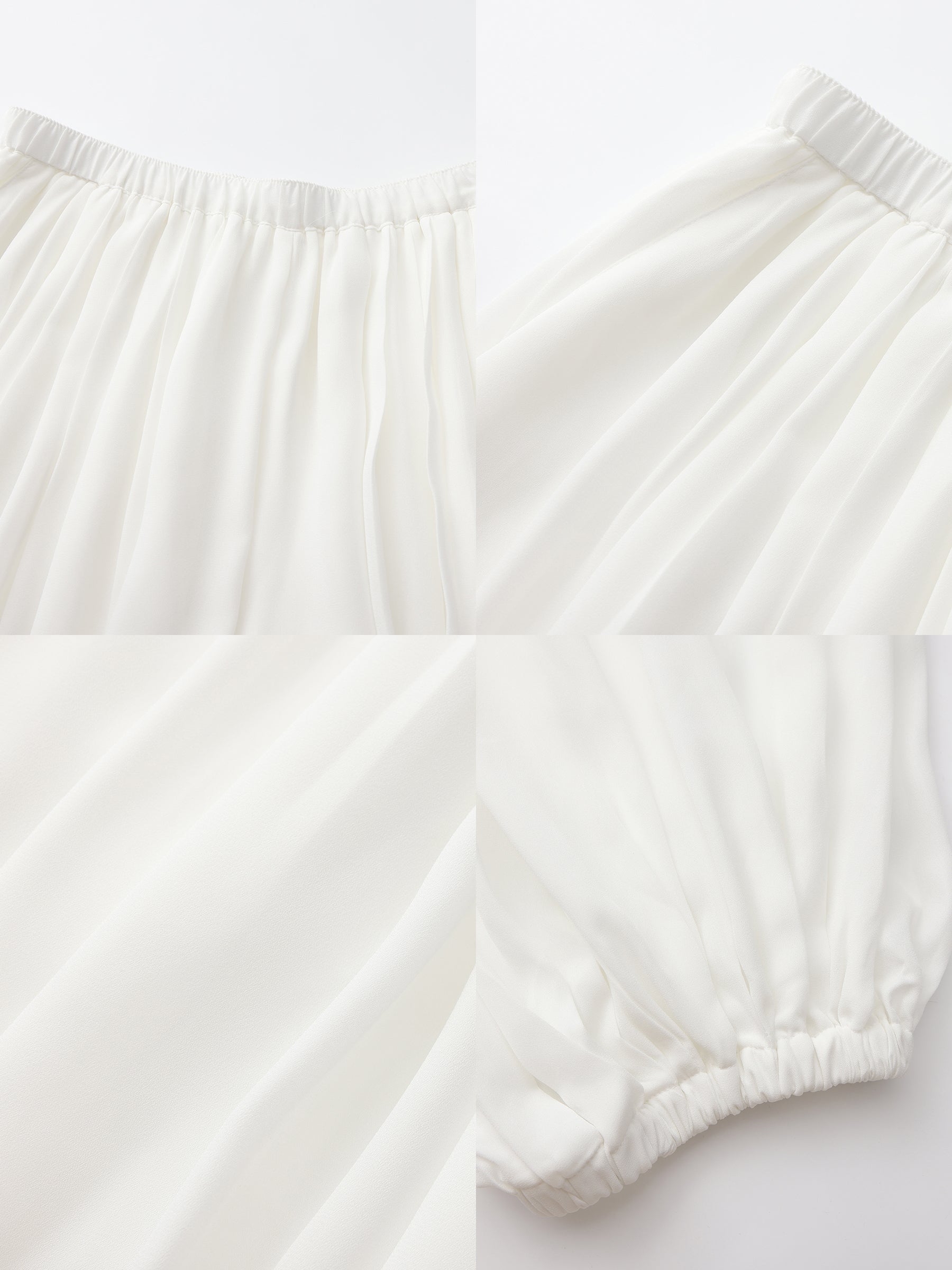 Pleated Balloon-Leg Elastic-Waist Trousers-18
