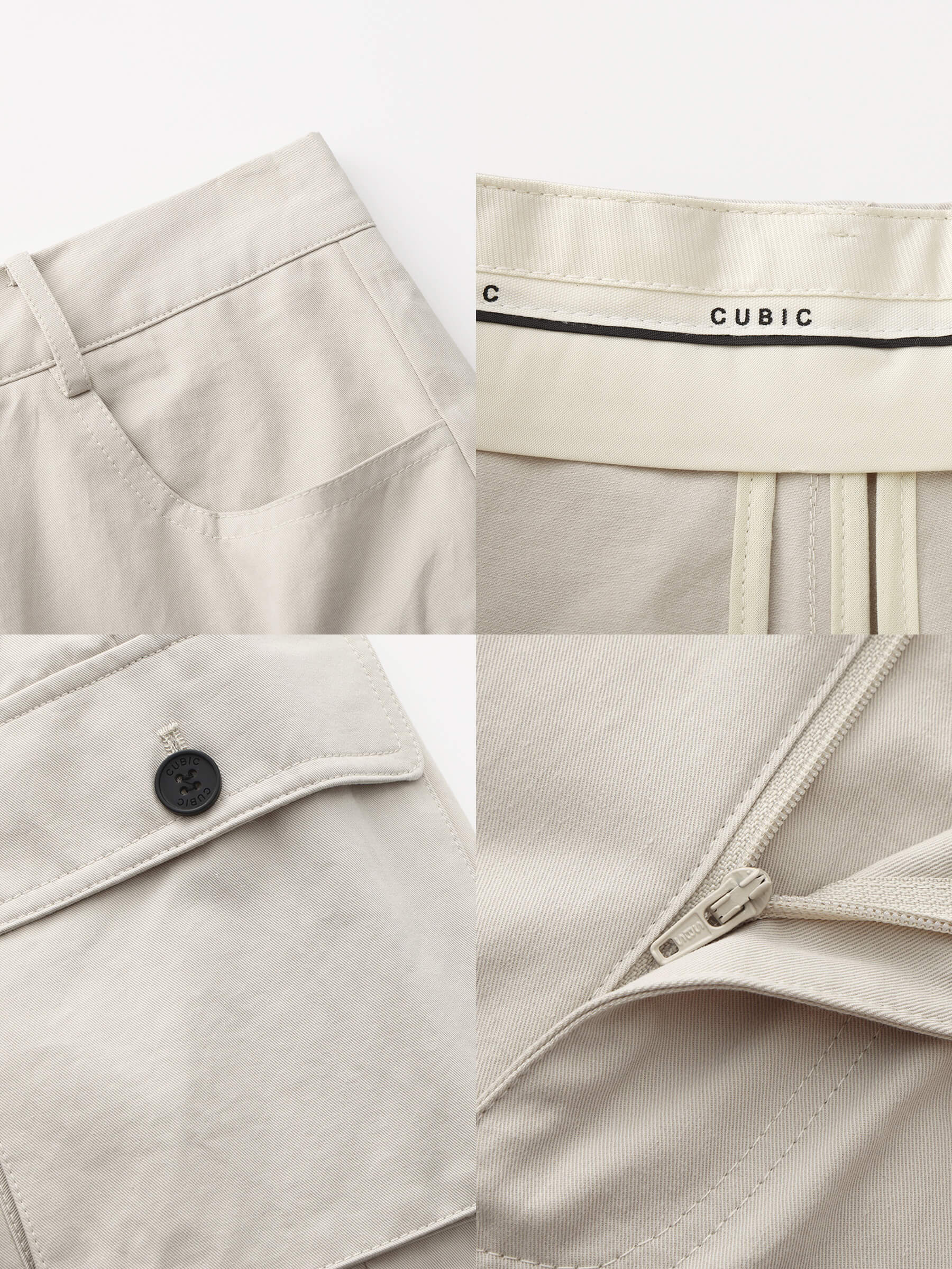 100% Cotton Casual Utility Straight-Leg Shorts-19
