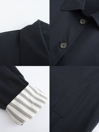 Macintosh Trench Coat with Striped Lining