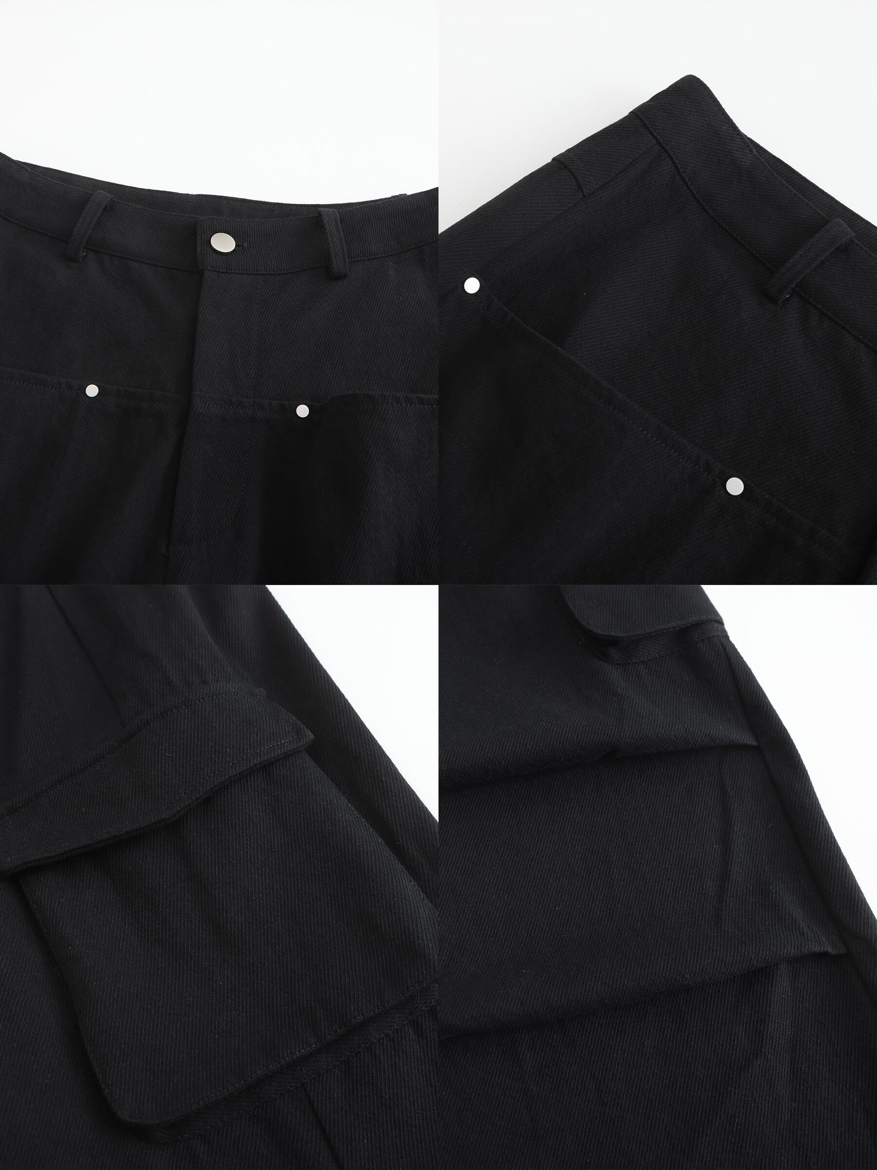 Pure Cotton Twill Cargo Trousers-19