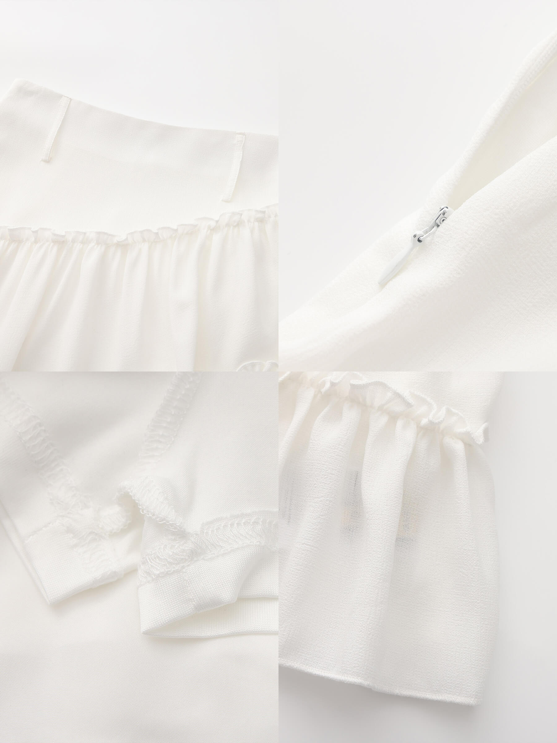 Asymmetrical Ruffled Mini Skirt-21