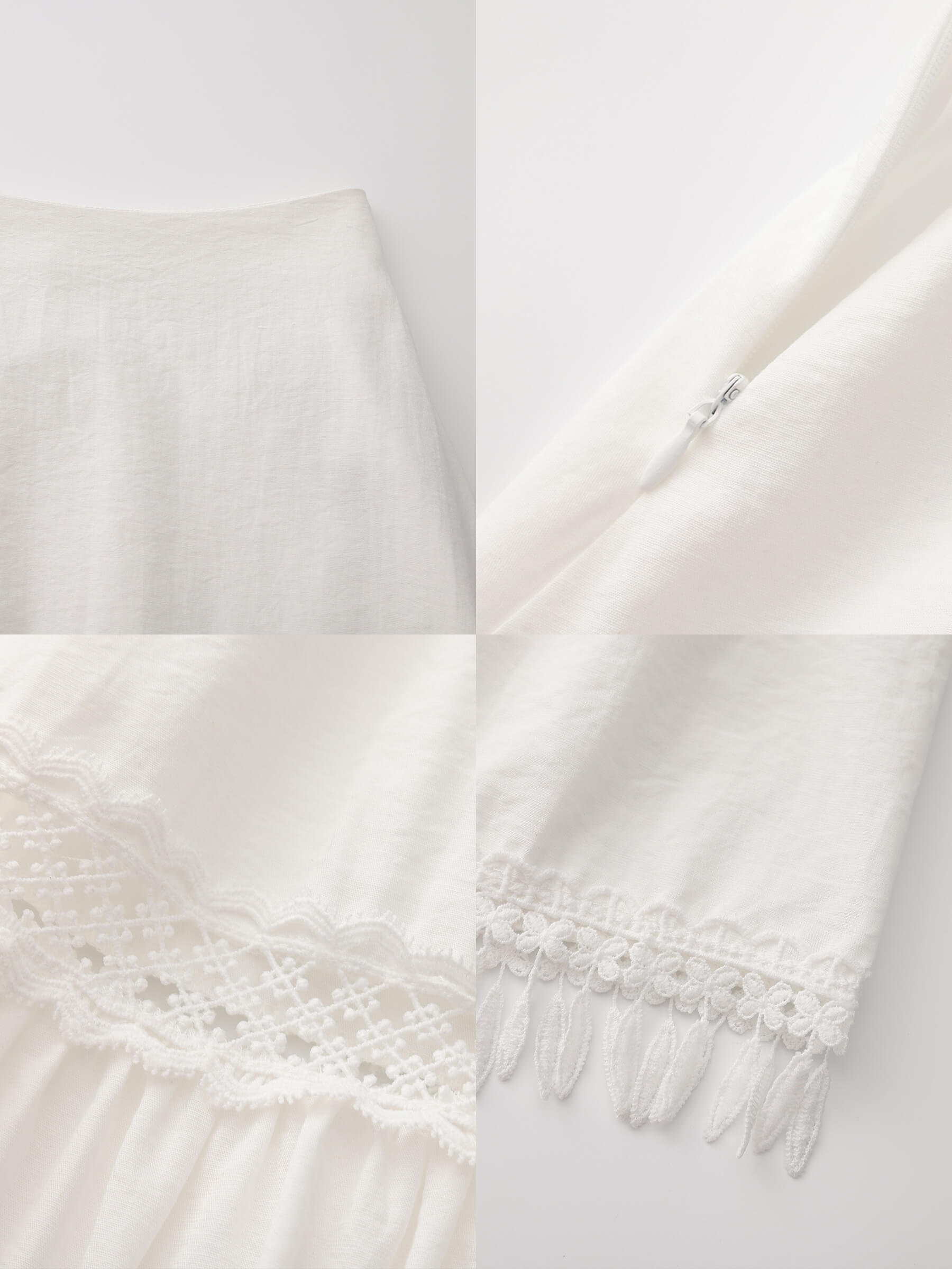 High-Waisted Hollow Out Tassel Trim Maxi Skirt-20
