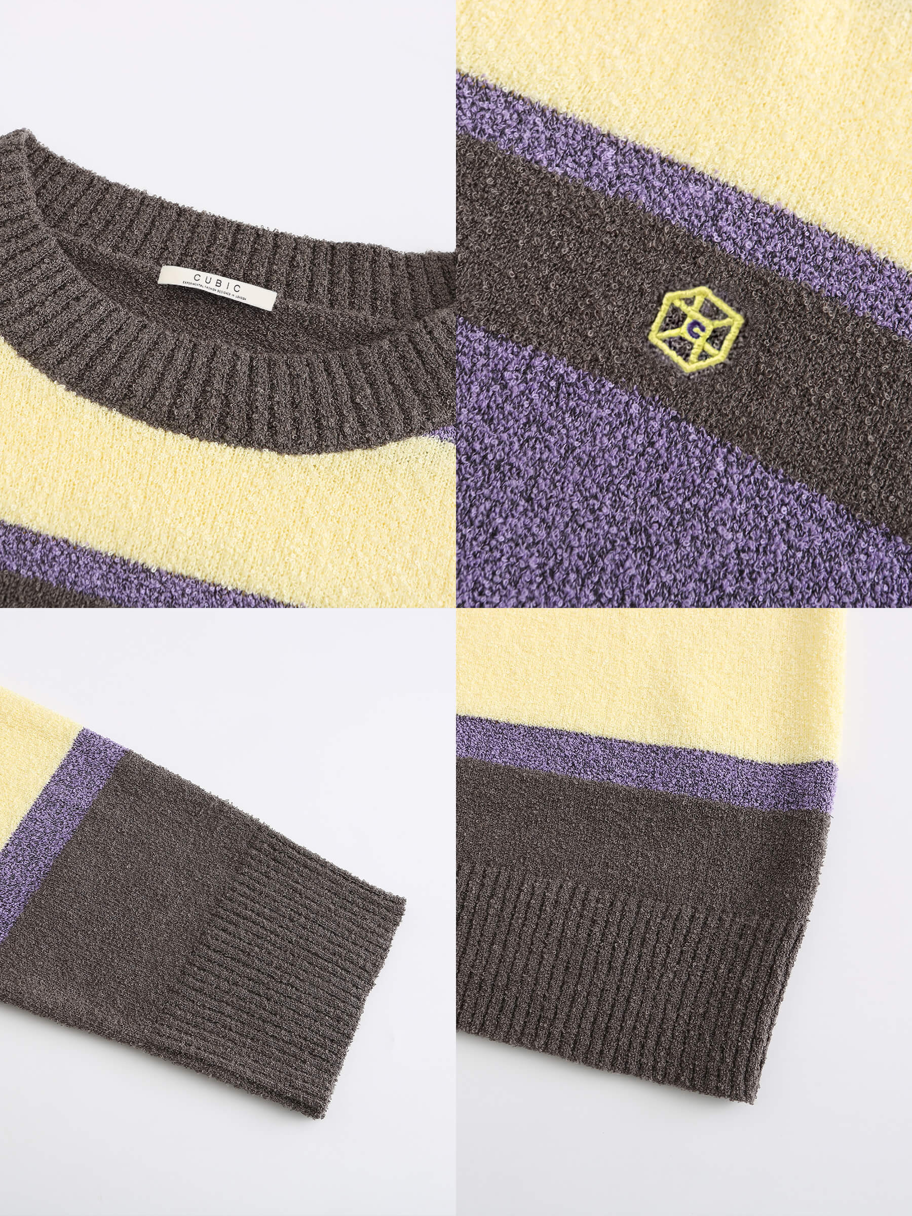 Striped Knit Sweater-9