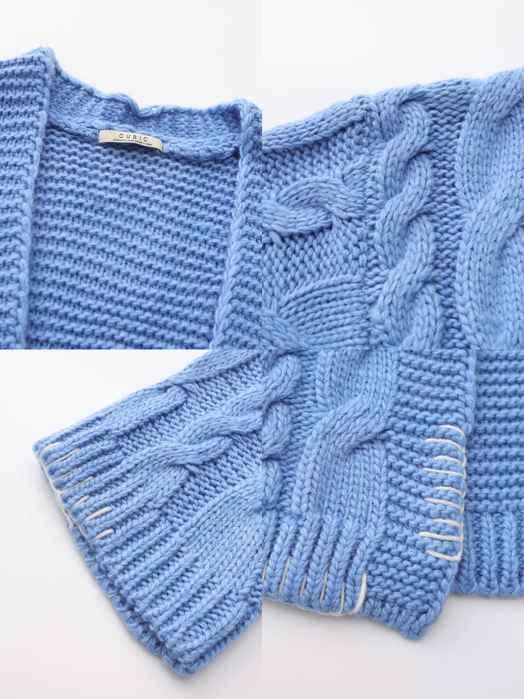 Cable Knit Cardigan with Wool Blend-20