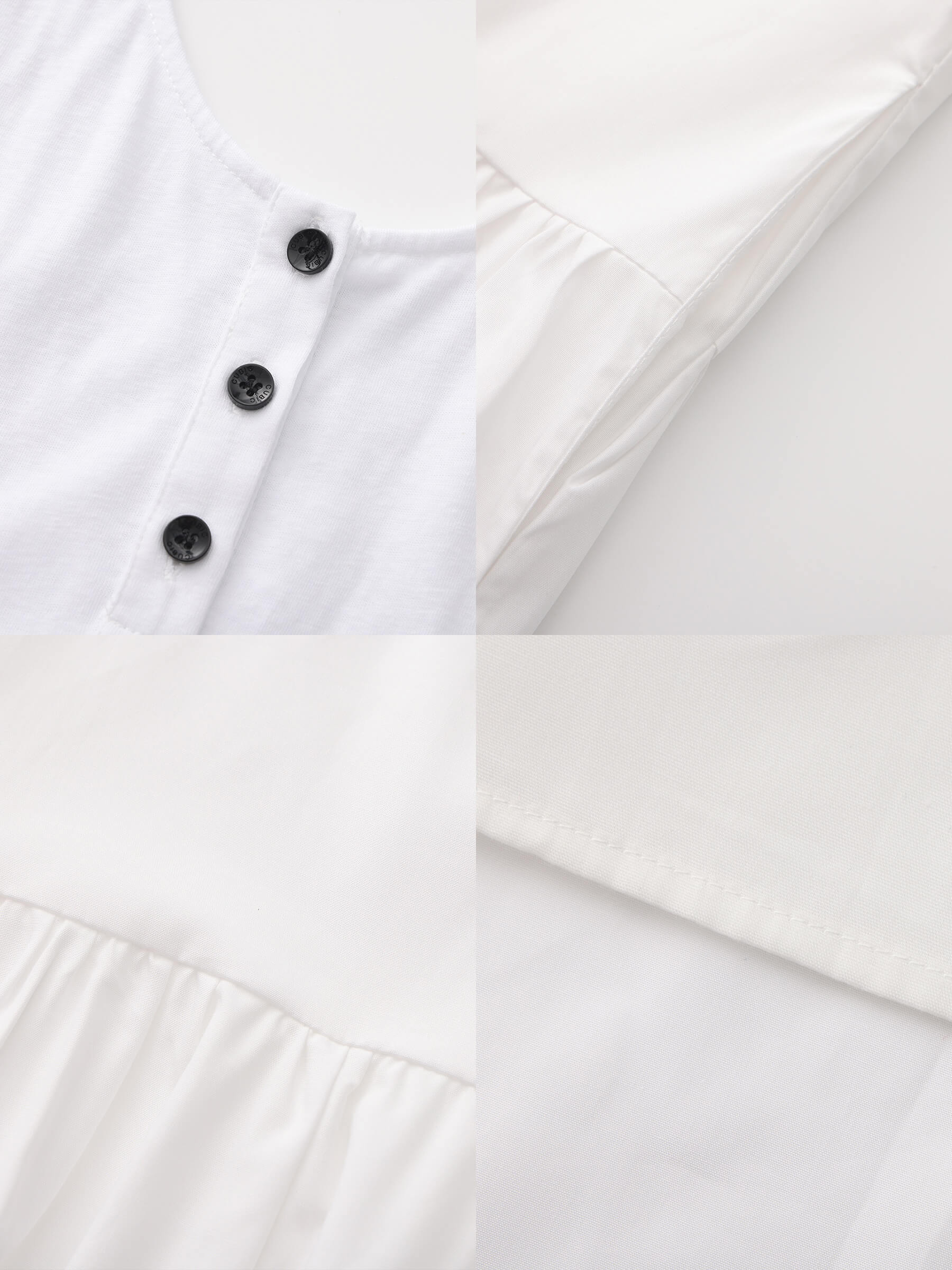 Panelled Henley Neck Vest Dress-19