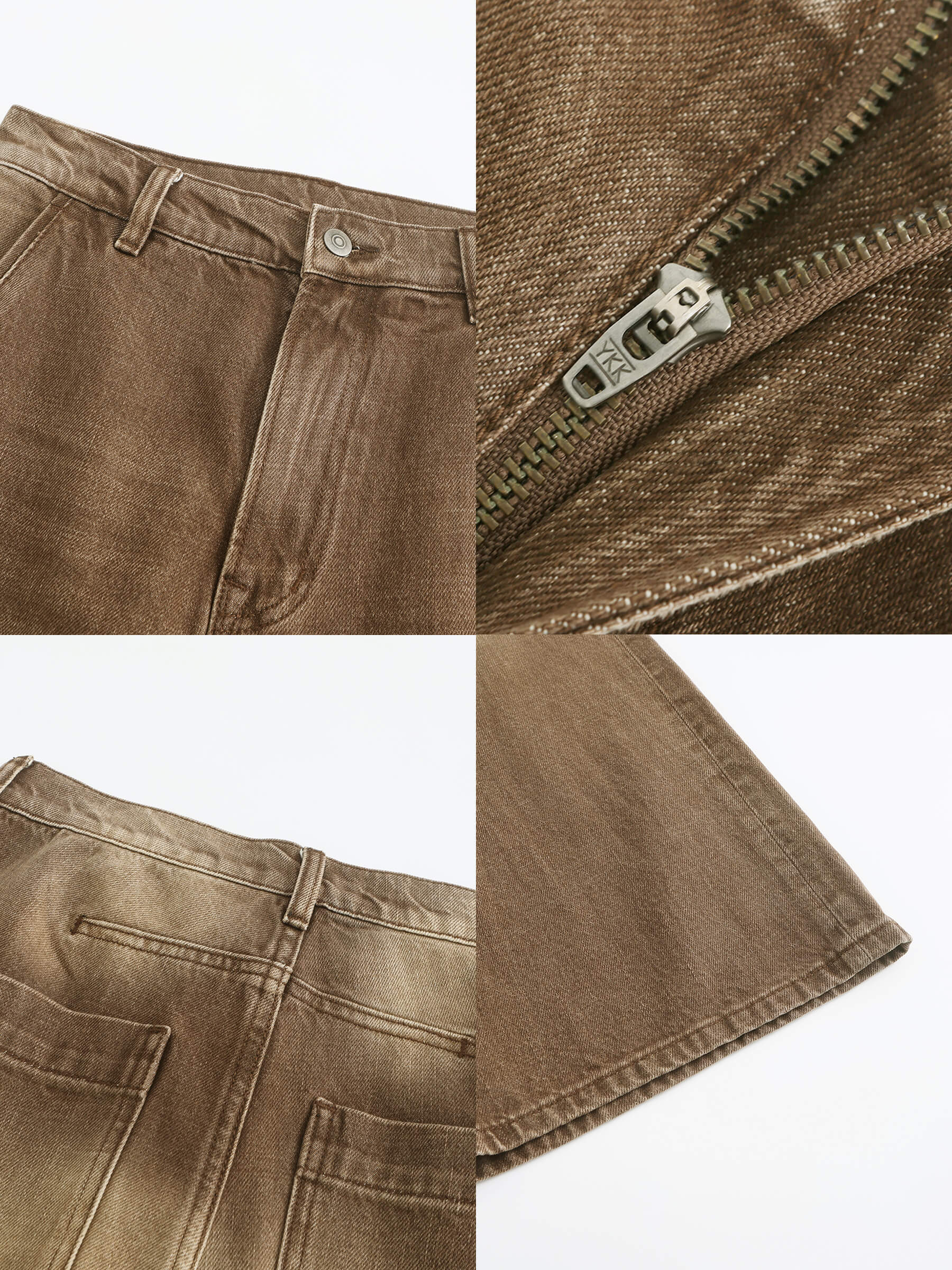 High Waisted Washed Out Boyfriend Jeans-19
