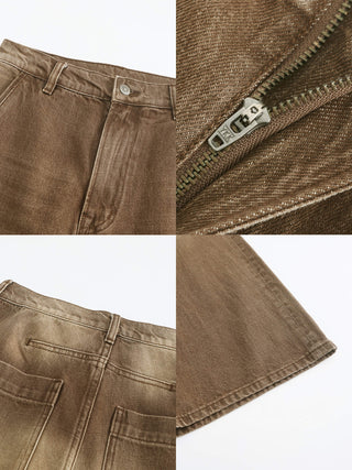 High Waisted Washed Out Boyfriend Jeans