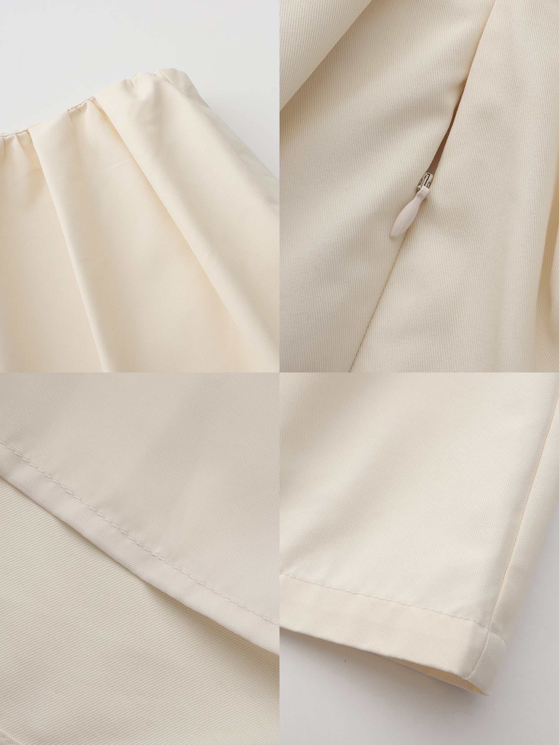 A-line Skirt with Cotton blend-19