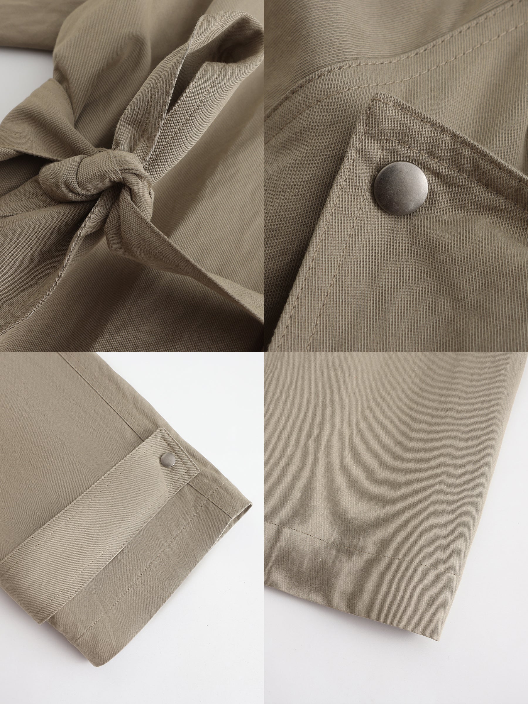 Oversized Large Lapel Long Trench Coat-18