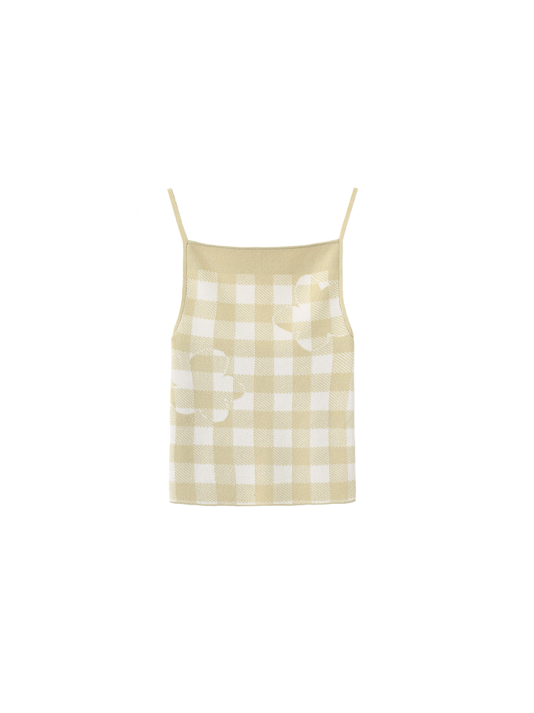 Checkered Knit Camisole top-3