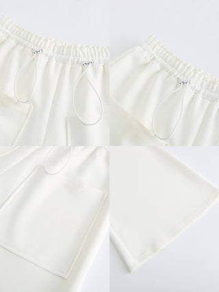 Double Drawstring Wide Leg Trousers