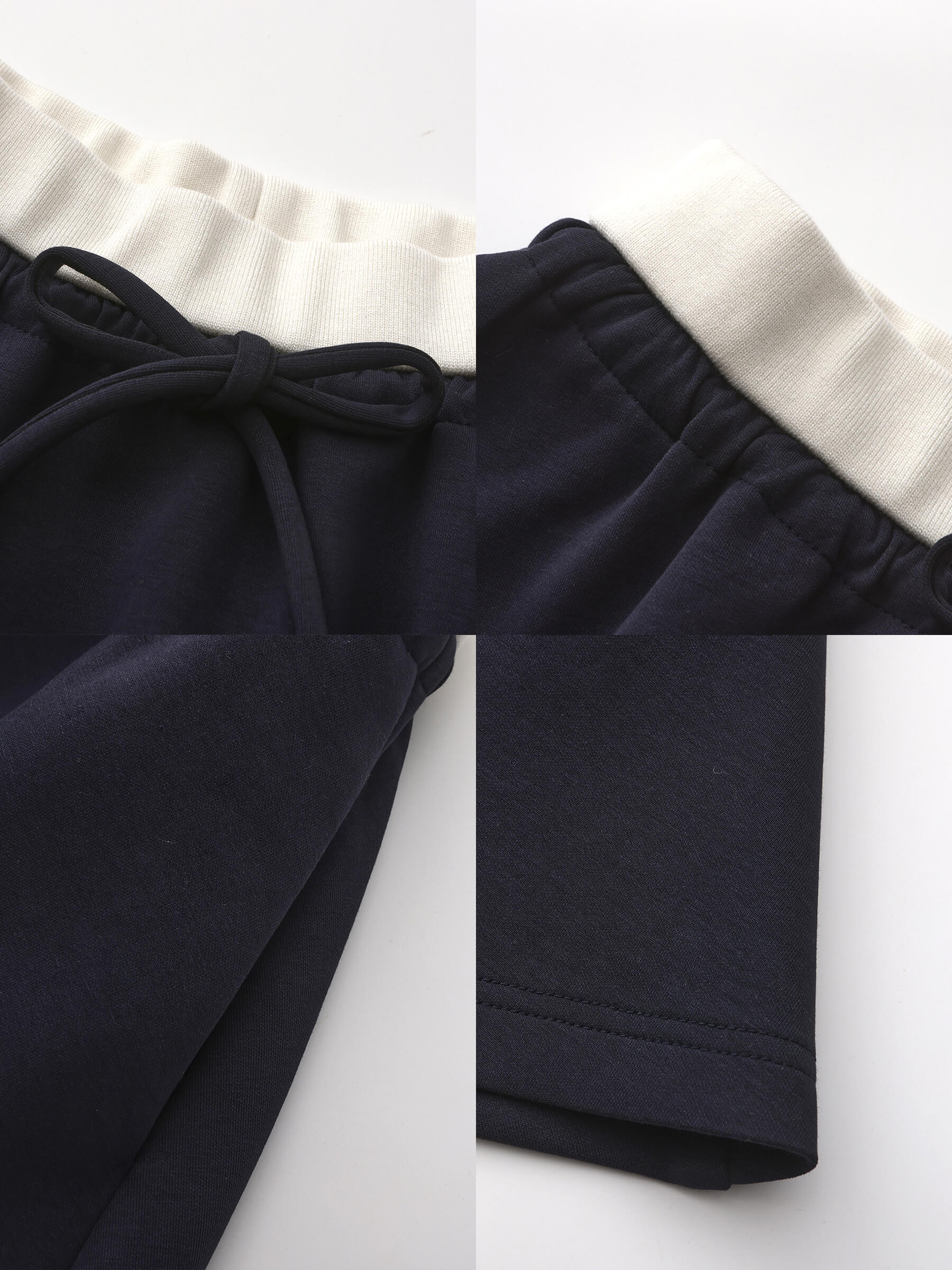 Drawstring Waist A-line Sweat Skirt-20